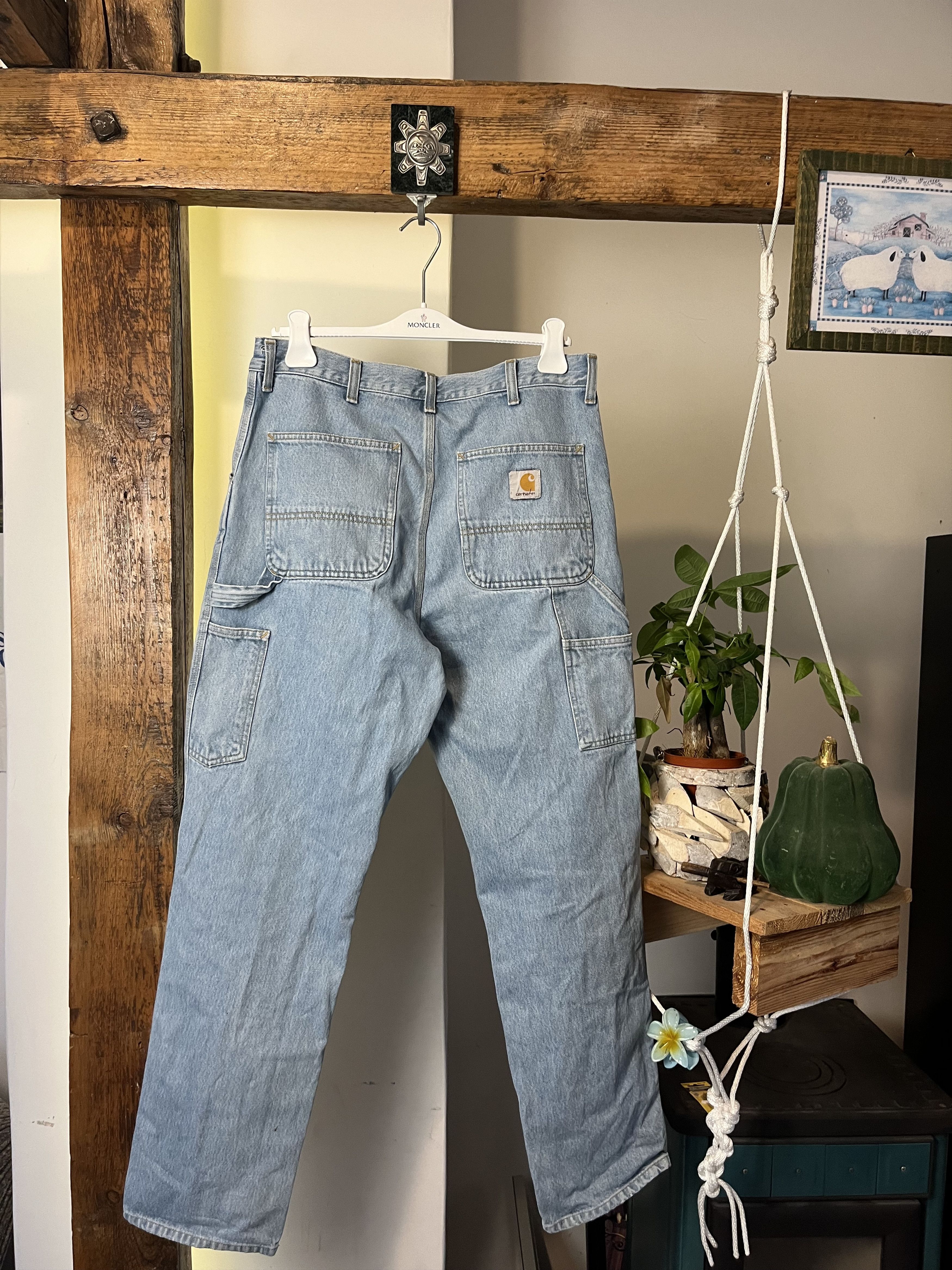 Carhartt × Carhartt Wip × Vintage Vintage Carhartt Single Knee Denim Work Pants Size US 32 / EU 48 - 1 Thumbnail