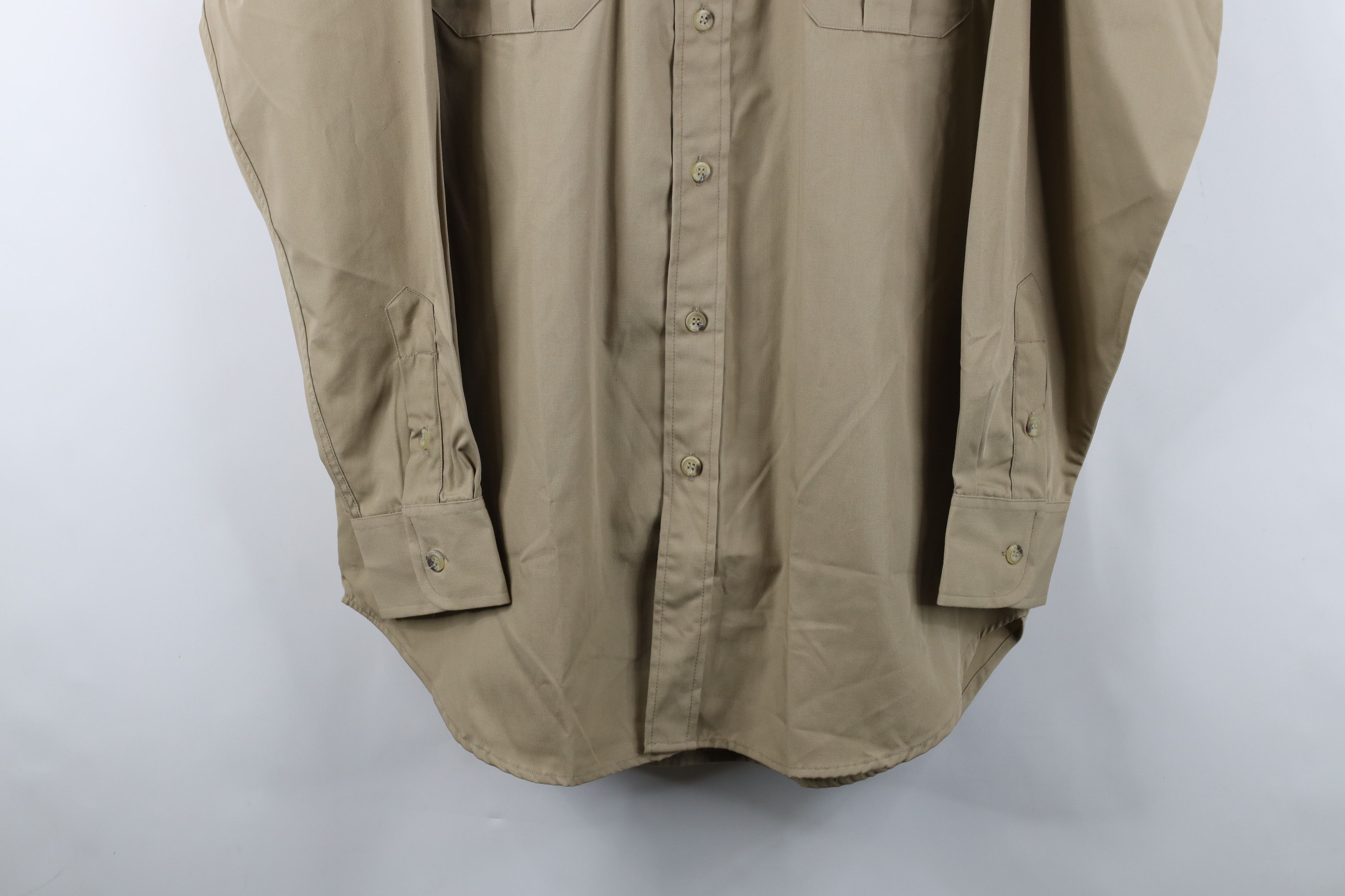 Vintage Vintage 70s Streetwear Band Collar Safari Bush Button Shirt Size US XXL / EU 58 / 5 - 3 Thumbnail