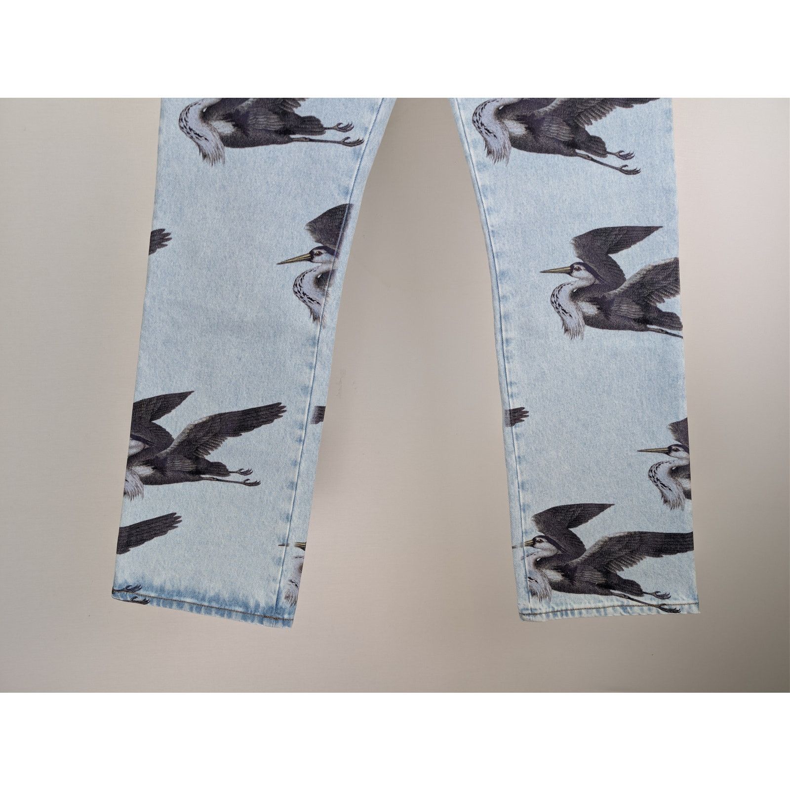 Heron Preston o1rshd1 Printed 5 Pockets Vintage Denim Jeans in Blue Size US 30 / EU 46 - 4 Thumbnail