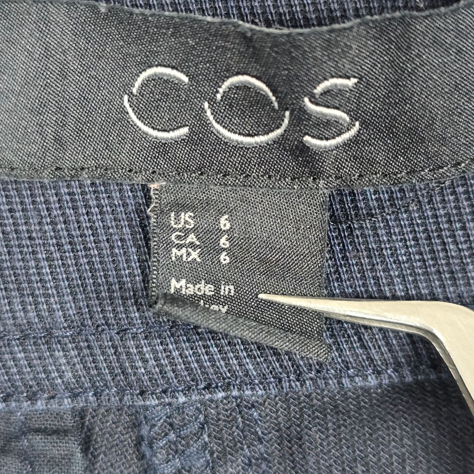 Cos COS Womens Size 6 Navy Blue Utility Skirt Size 28" / US 6 / IT 42 - 6 Thumbnail