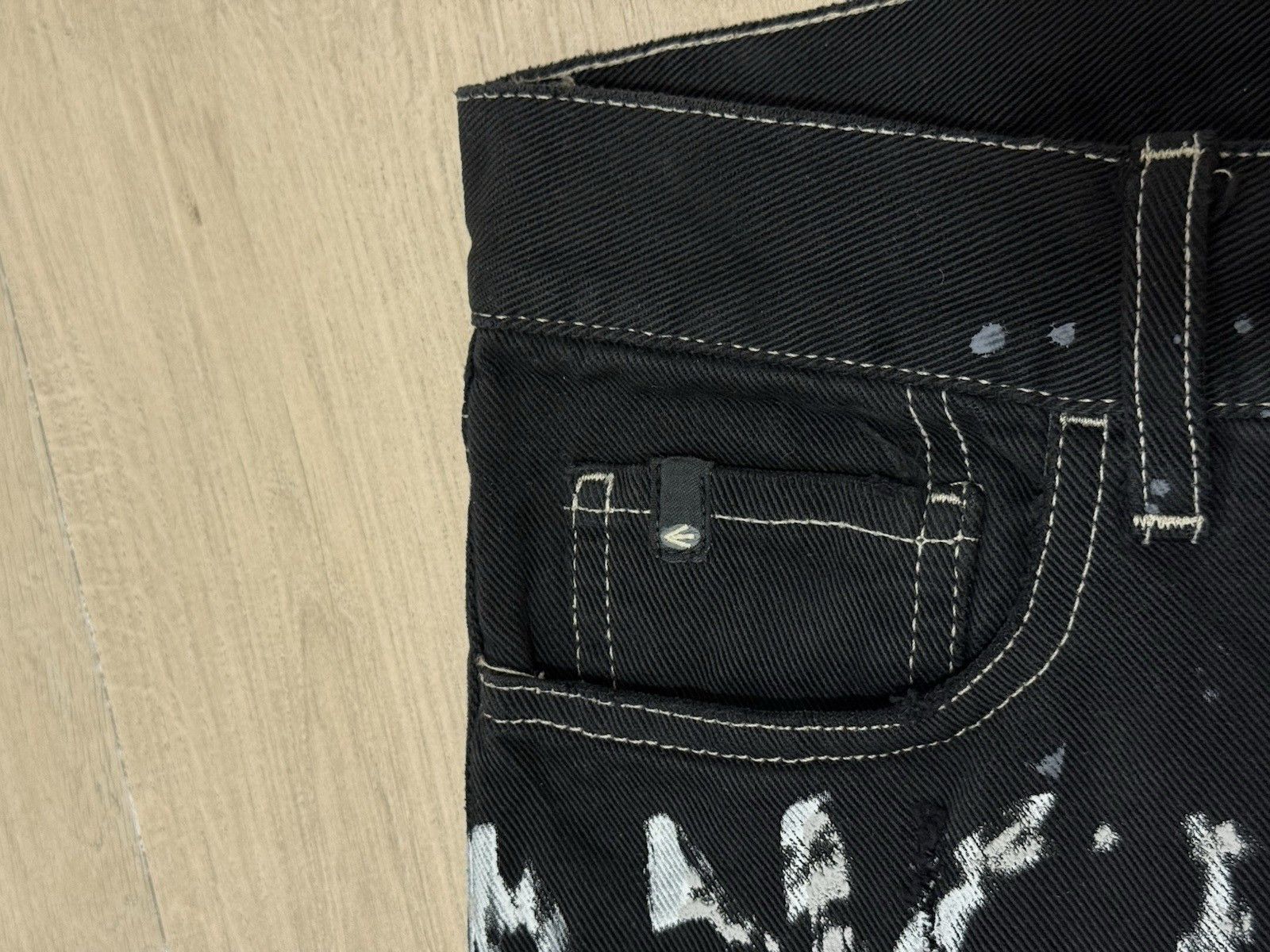 Energie Energie Mens Jeans Trousers Paint Print y2k Distressed Mens Size US 30 / EU 46 - 6 Thumbnail