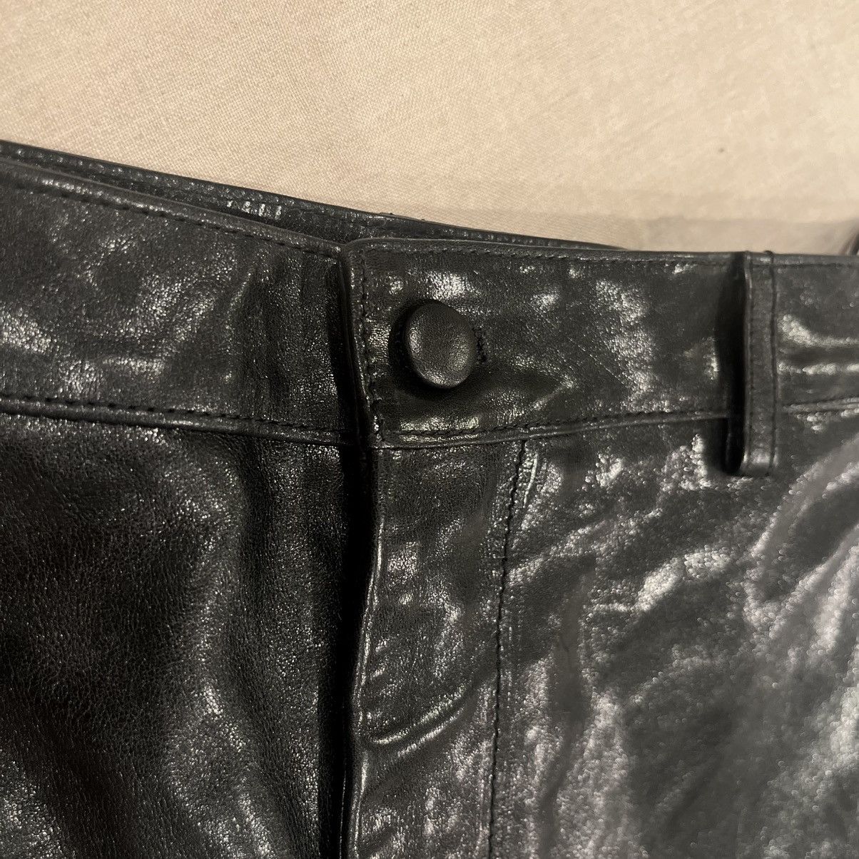 Gucci $4200 GUCCI LEATHER PANTS, BLACK, SIZE 44 Size US 29 - 7 Thumbnail