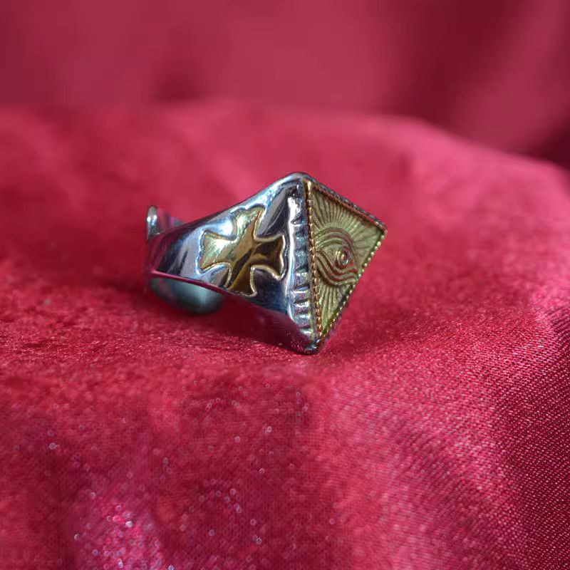 Jewelry Llluminati New Design Jewelry Rings Chrome Ring (Size 7-13) Size ONE SIZE - 1 Thumbnail