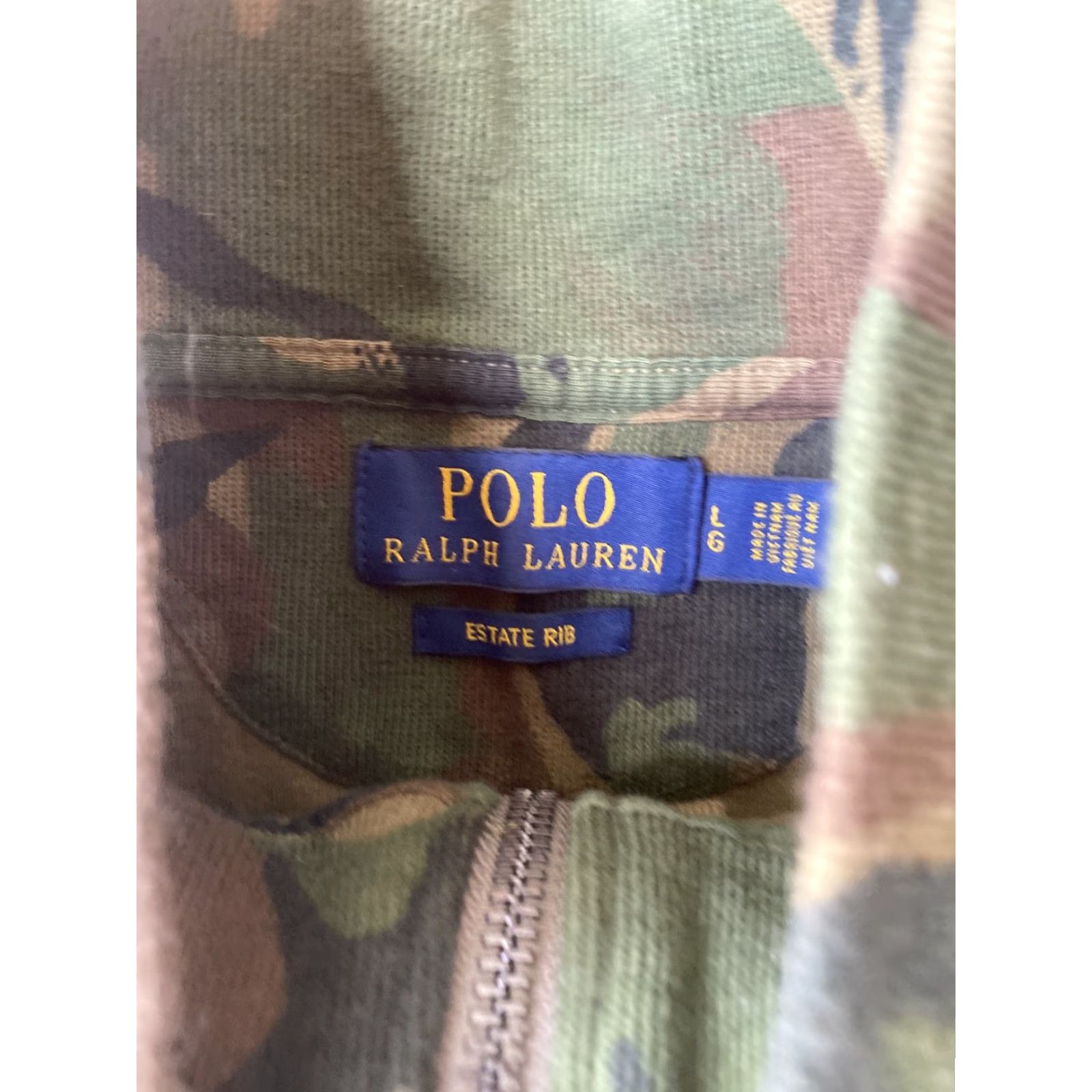 Ralph Lauren Ralph Lauren Polo Sweater Mens Large 1/4 Zip Logo Camouflage Camo Woodland Green Knit Pullover Casual Winter Fall Size US L / EU 52-54 / 3 - 2 Thumbnail