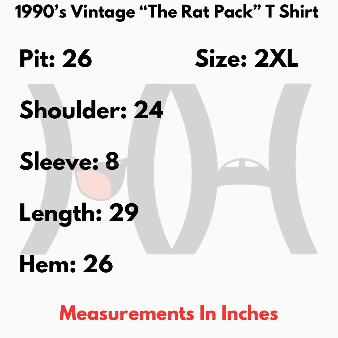 Vintage 1990’s Vintage “The Rat Pack” T Shirt Size US XXL / EU 58 / 5 - 4 Thumbnail