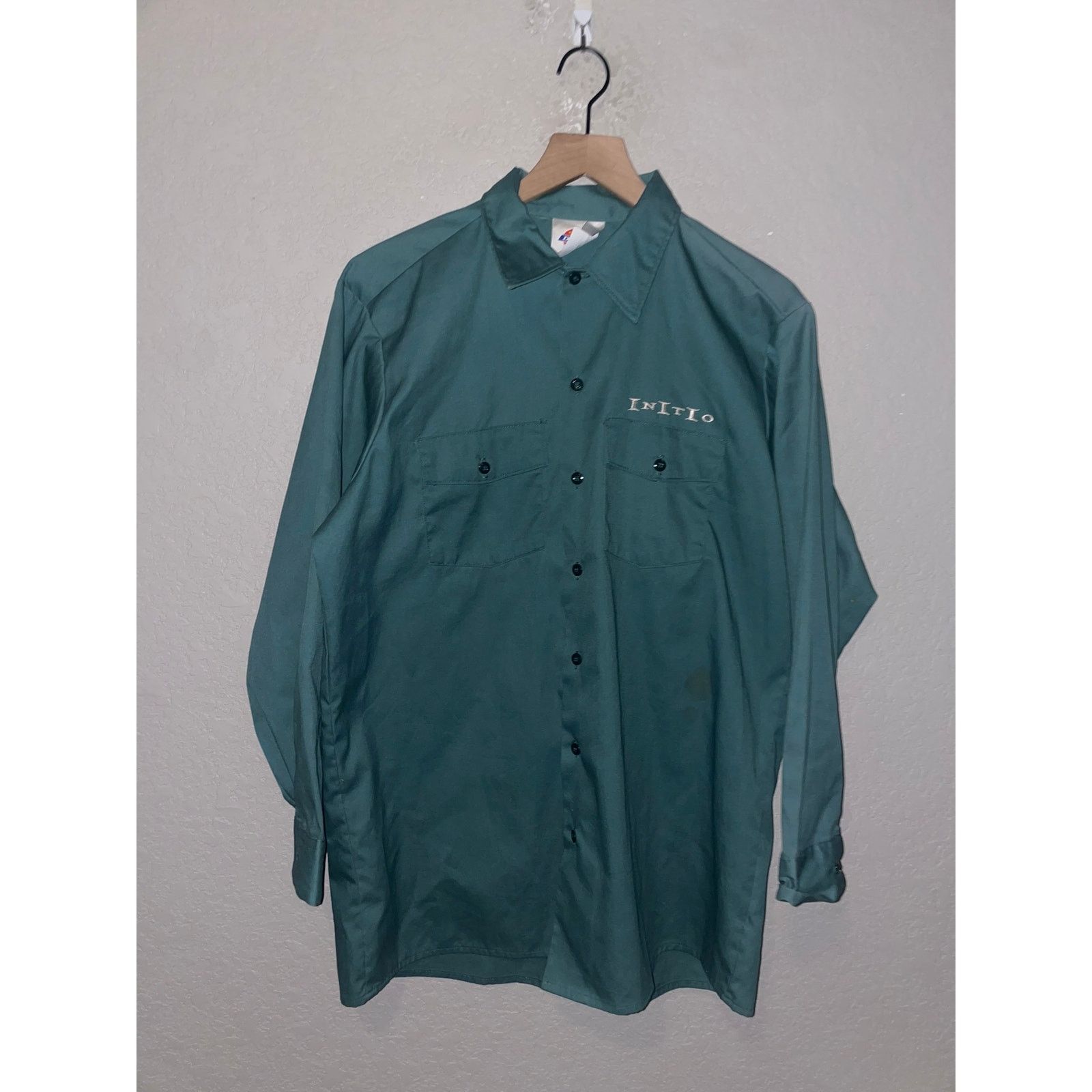 Dickies Dickies Initio Inc Green Long Sleeve Shirt Button Down XL Size US XL / EU 56 / 4 - 2 Thumbnail