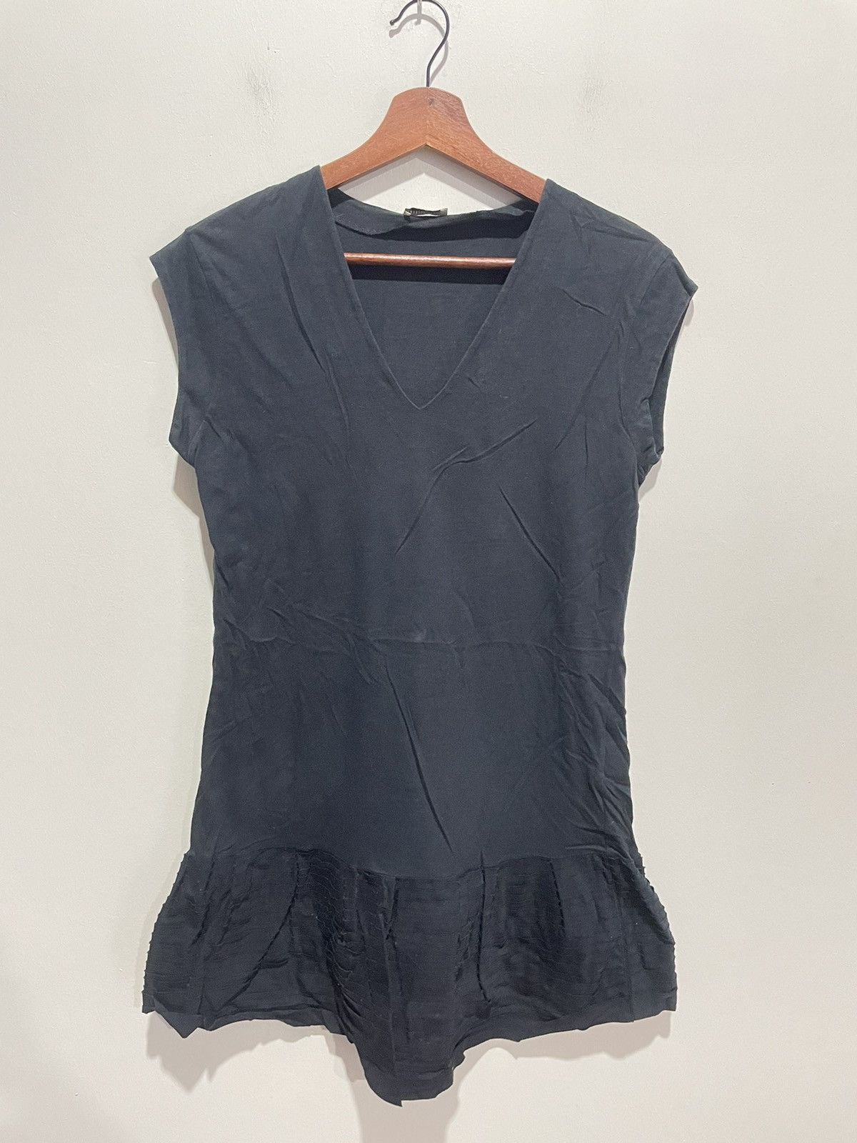 image of Miu Miu Sleeveless Blouse in Black, Women's (Size XS)