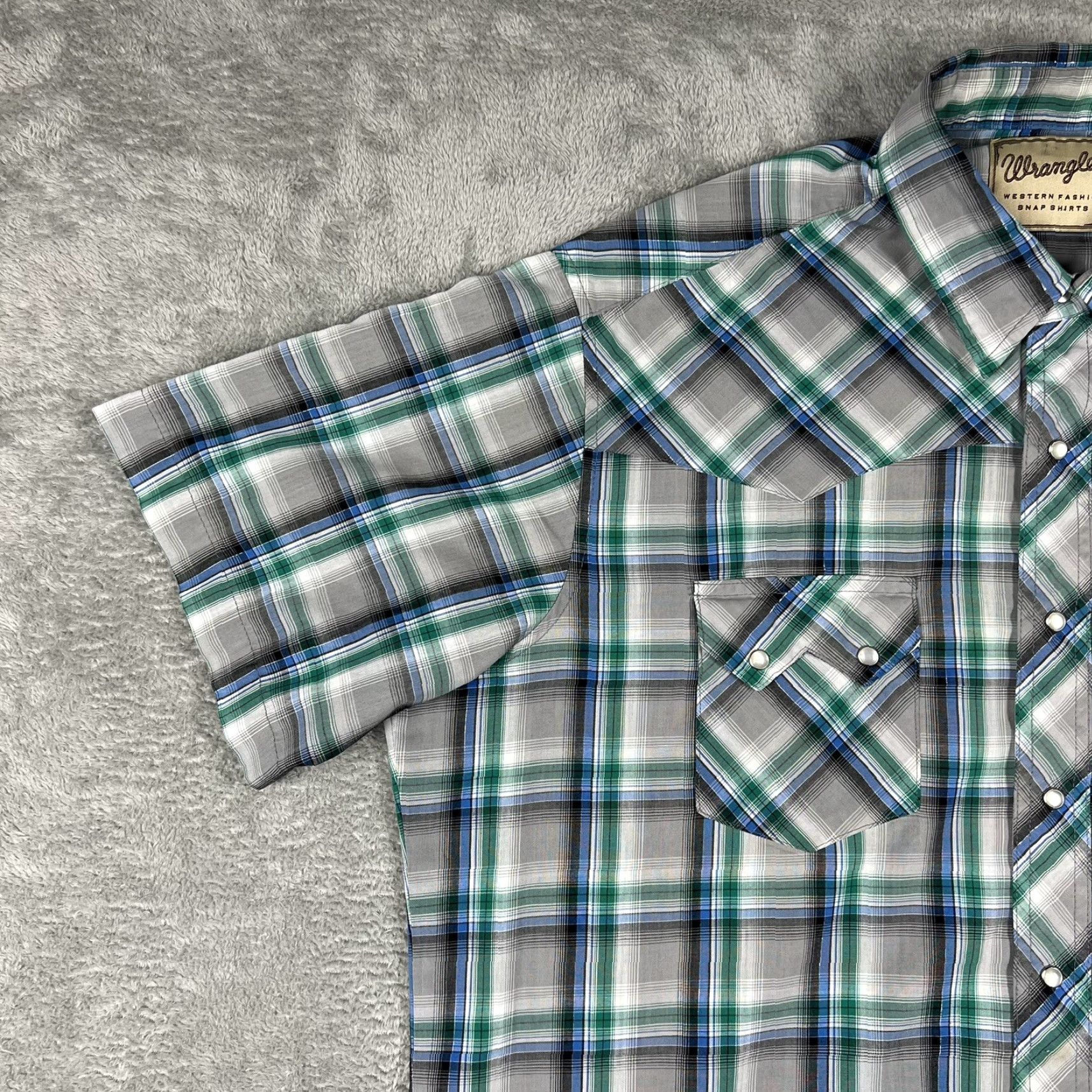 Wrangler VTG Wrangler Western Pearl Snap Shirt Mens XL Multicolor Plaid Cowboy Shirt Size US XL / EU 56 / 4 - 4 Thumbnail