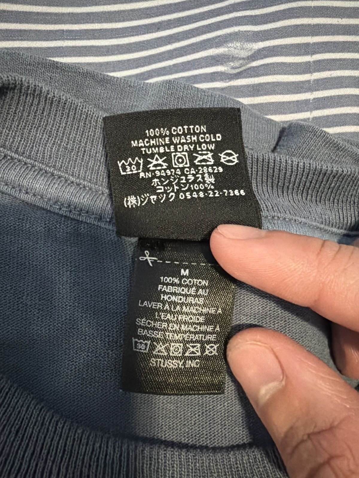 Stussy Stussy Look Beyond Pigment Dyed Tee Blue Size M BRAND NEW Size US M / EU 48-50 / 2 - 6 Thumbnail