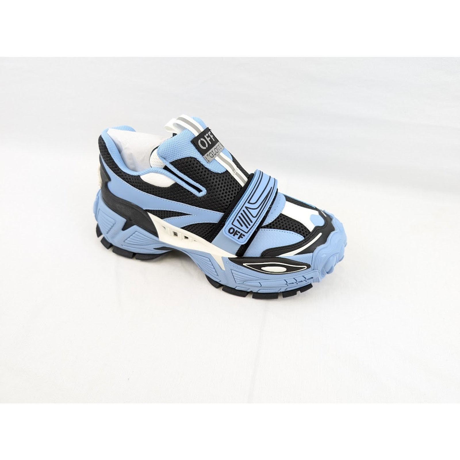 Off-White o1rshd1 Glove Slip On Sneakers in Light Blue/Black Size US 11 / EU 44 - 1 Thumbnail
