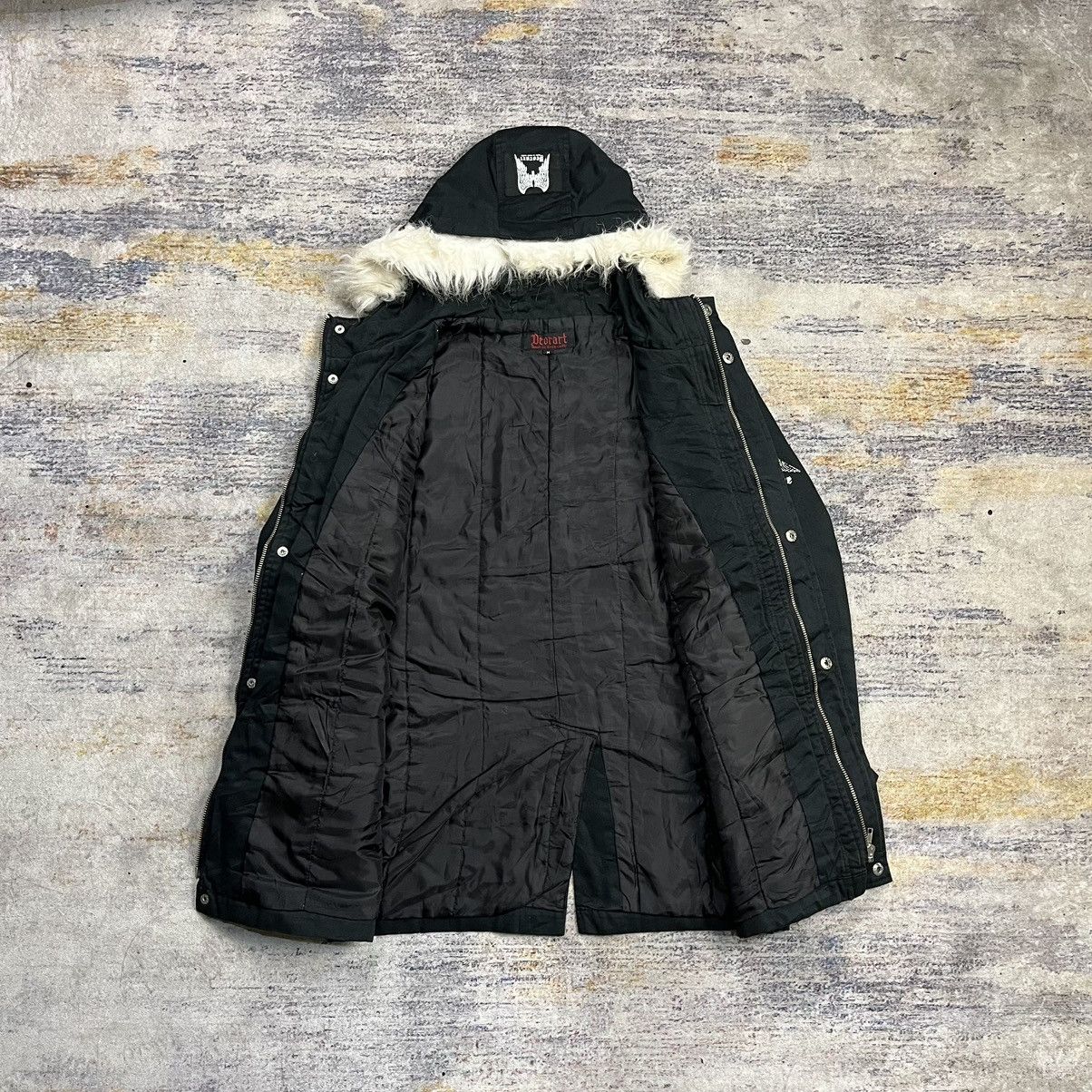 ジャケット・アウター Vkei Black fur jacket Vintage Deorart fur jacket vkei style