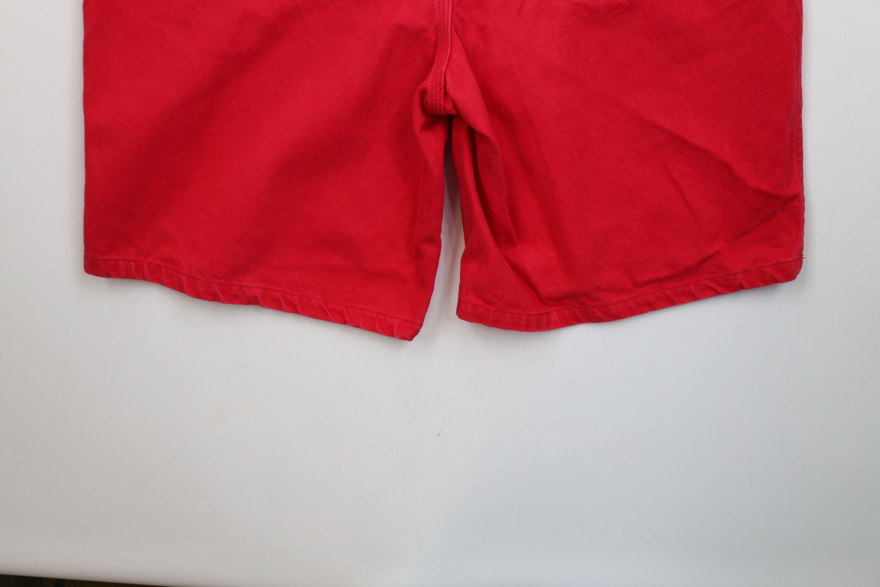 Vintage Vintage 90s Toy Machine Skateboard Denim Jean Shorts Red Size US 40 / EU 56 - 12 Thumbnail