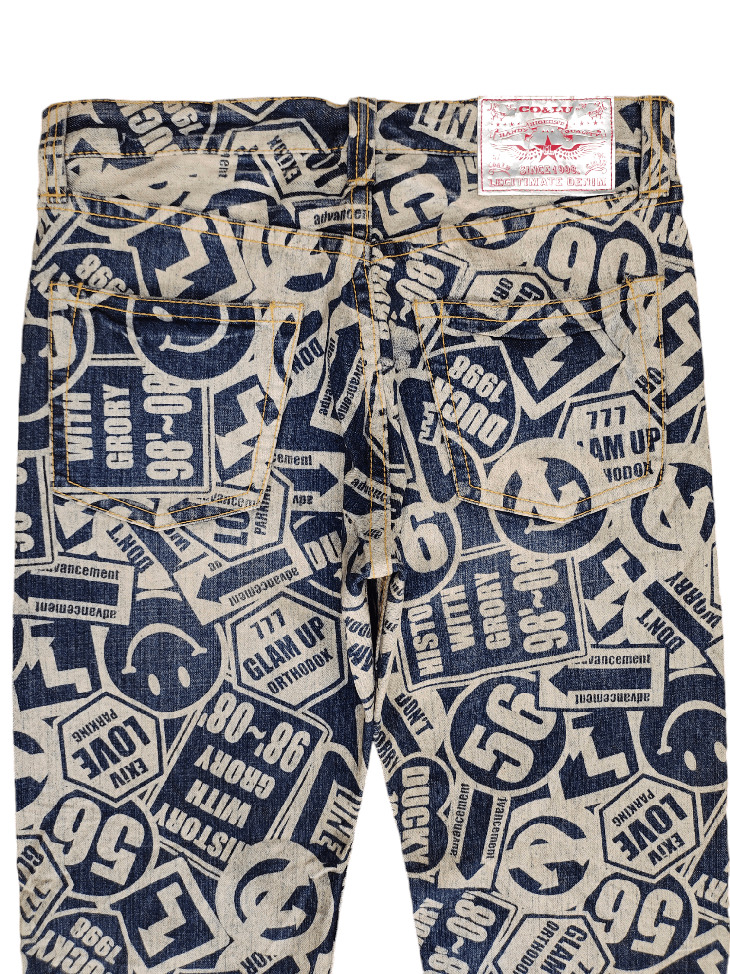Hysteric Glamour × Undercover Japanese Co & Lu Full Print Hysteric Glamour Style Jeans Size US 33 - 12 Thumbnail