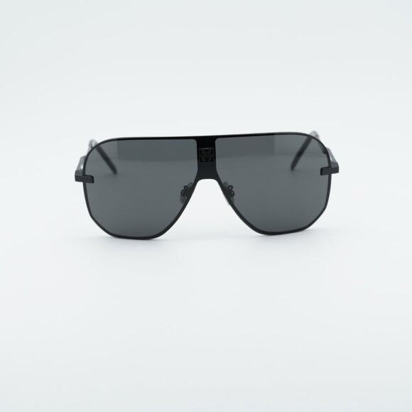 Givenchy Givenchy GV40087U 01A Sunglasses Shiny Black Shield Frame Size ONE SIZE - 2 Thumbnail