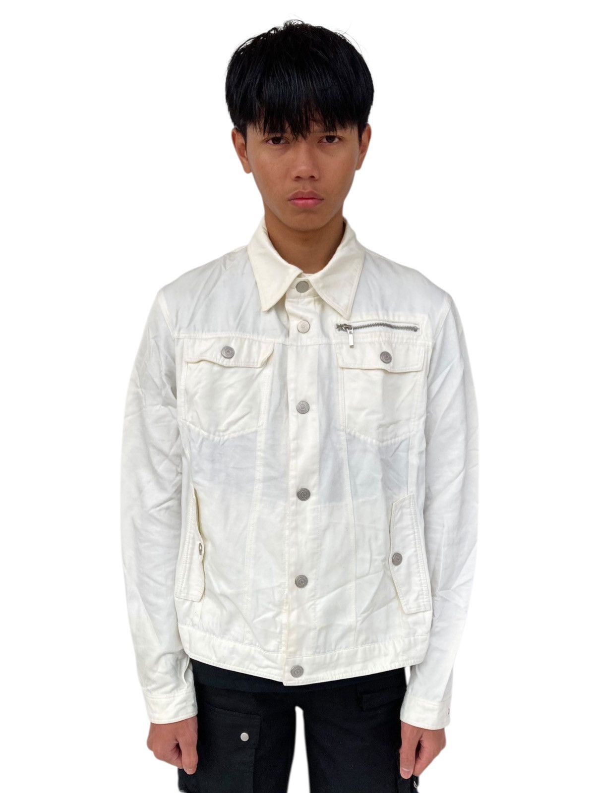 If Six Was Nine 2000s Tornado Mart - Work Denim Jacket Size US M / EU 48-50 / 2 - 2 Thumbnail