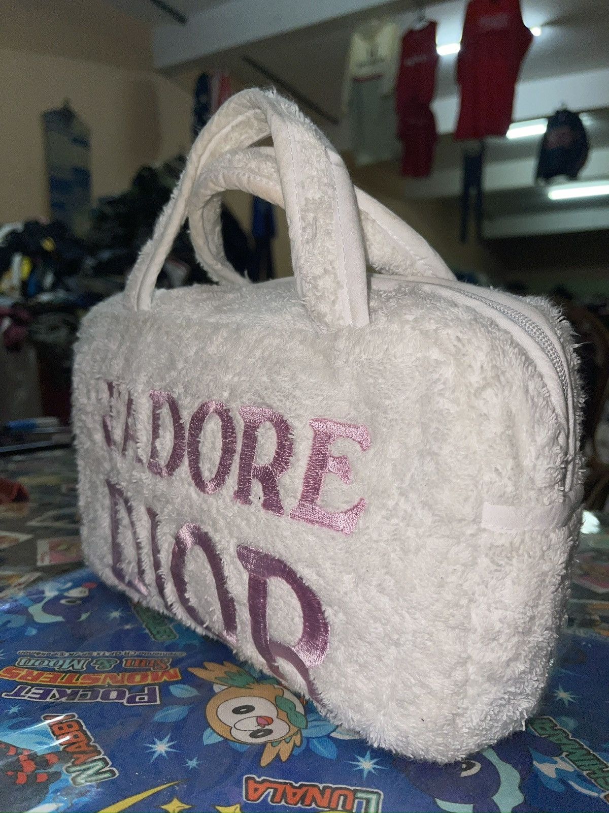 Dior vintage Christian Dior 'J'adore Dior' terry cloth handbag Size ONE SIZE - 2 Thumbnail