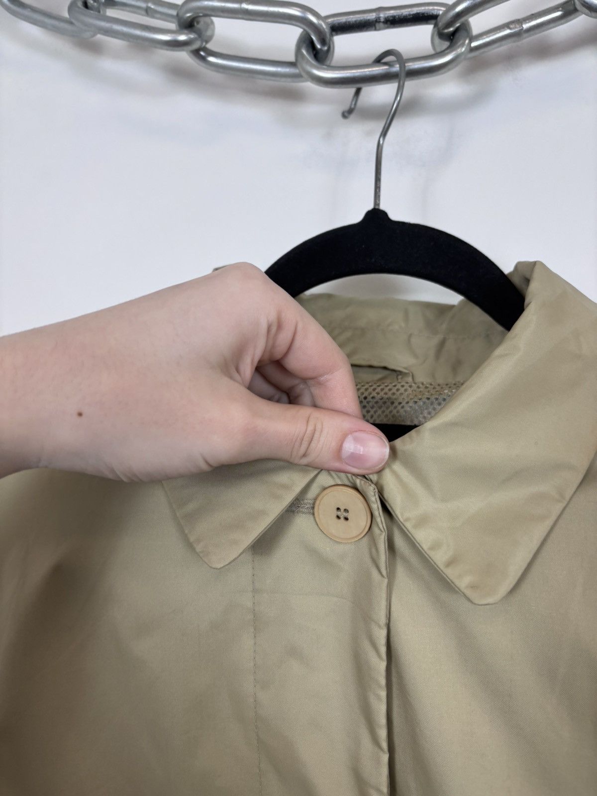 Armani Armani Jeans Women’s Beige Brown Long Trench Coat Size XL / US 12-14 / IT 48-50 - 5 Thumbnail