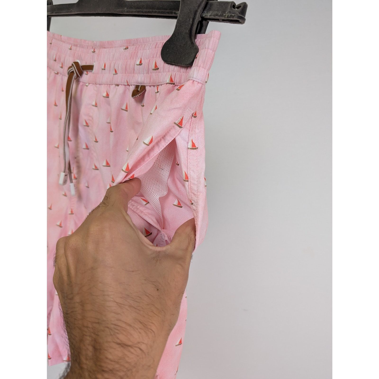 Loro Piana o1rshd1 Bay DTL Toy Print Rain Short in Pink Size US 34 / EU 50 - 5 Thumbnail