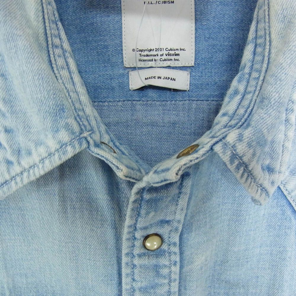 Visvim VISVIM VISVIM 13SS SOCIAL SCULPTURE SHIRT L/S denim western Size US S / EU 44-46 / 1 - 3 Thumbnail