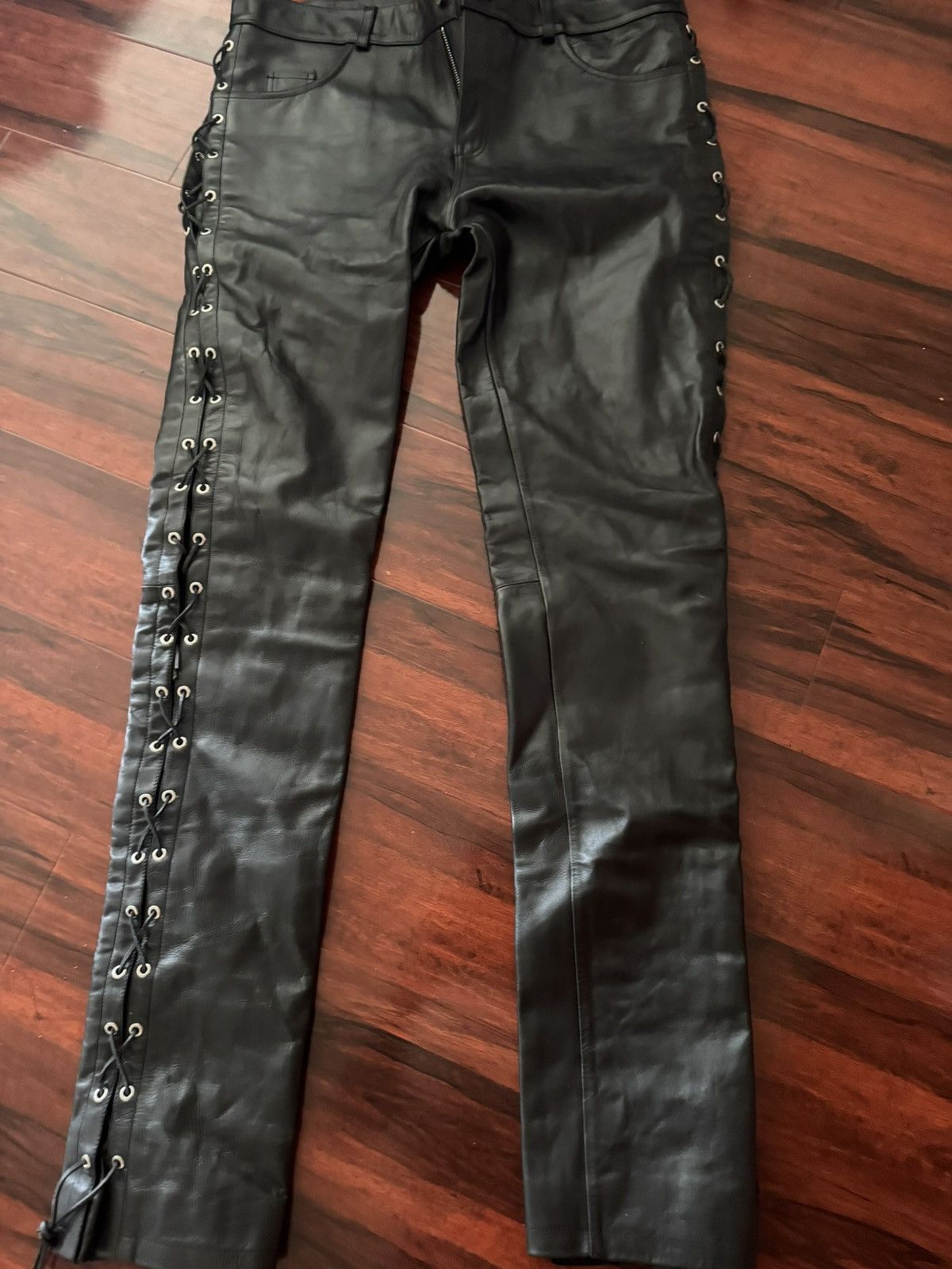 NYRVA NYRVA LEATHER PANTS Size US 40 / EU 56 - 1 Thumbnail