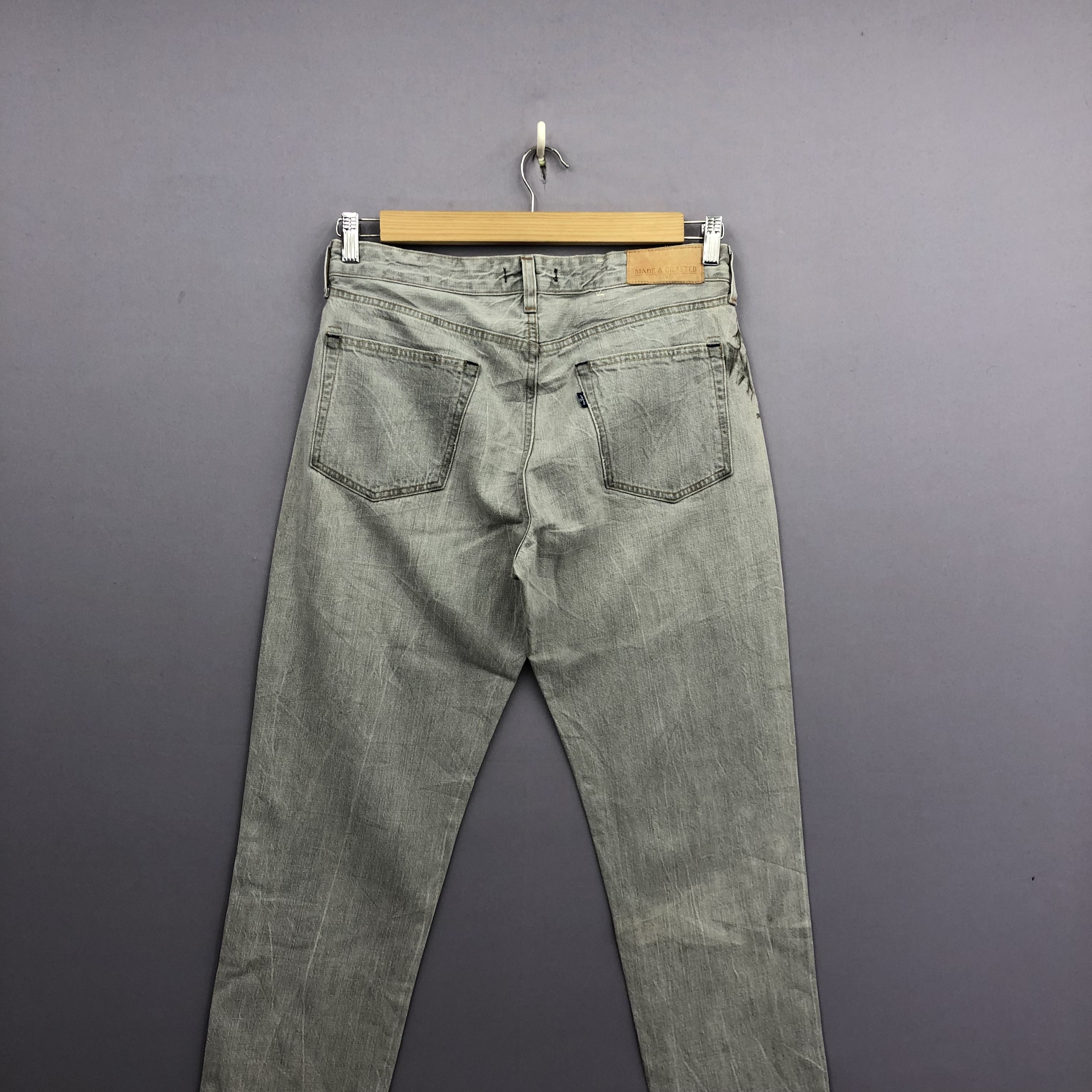 Levi's Vintage Levis Made & Crafted Jeans Levi's Gray Faded Denim Size US 32 / EU 48 - 4 Thumbnail