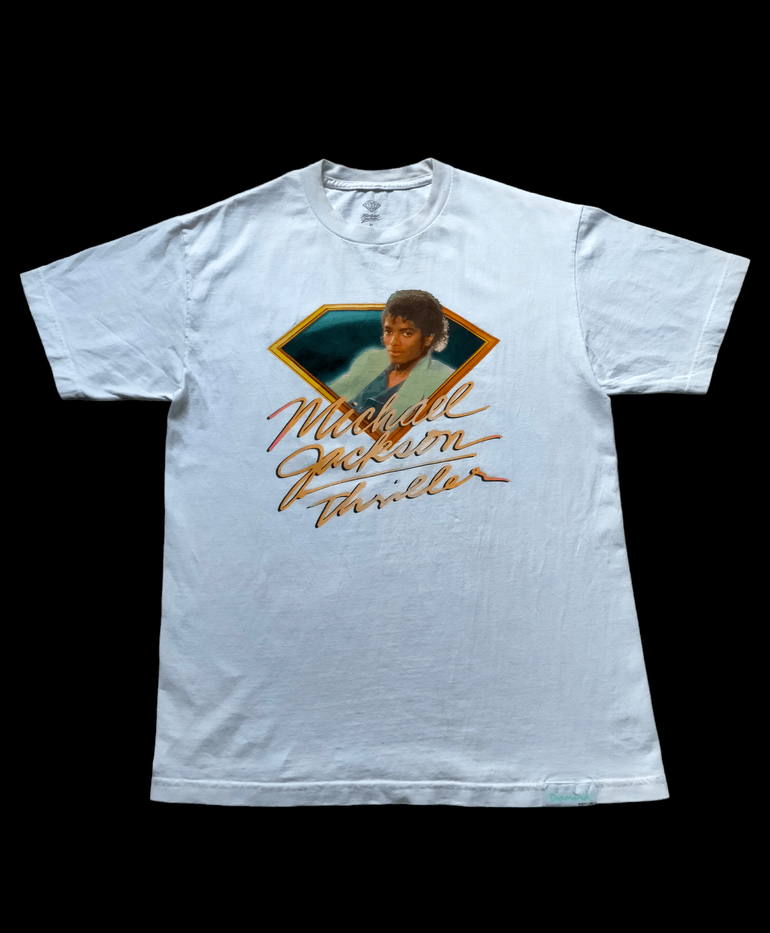 image of Michael Jackson Thriller Tee in White, Men's (Size Medium)