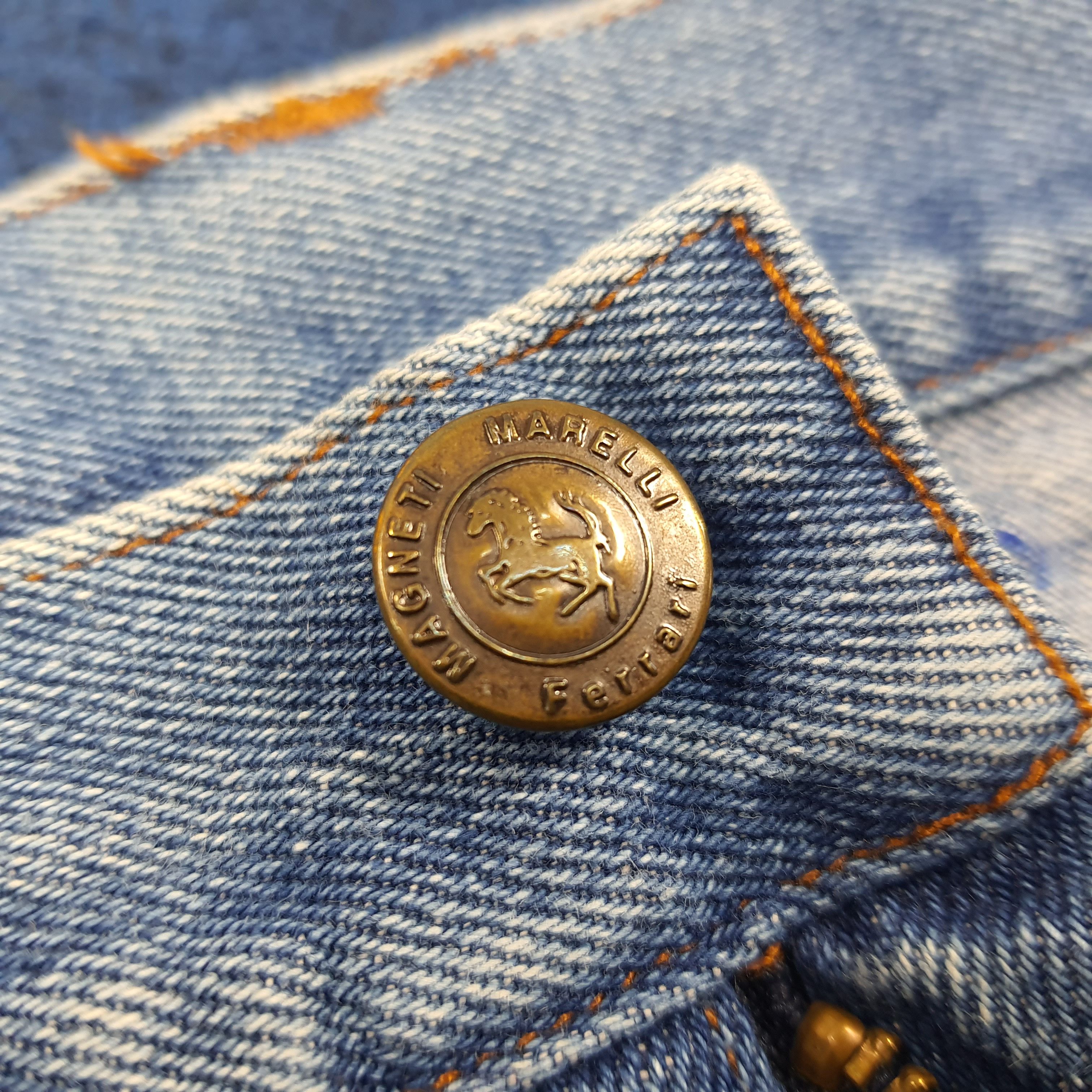 Ferrari × Vintage Vintage Magneti Marelli FERRARI Jeans C235N24 Size US 29 - 8 Thumbnail