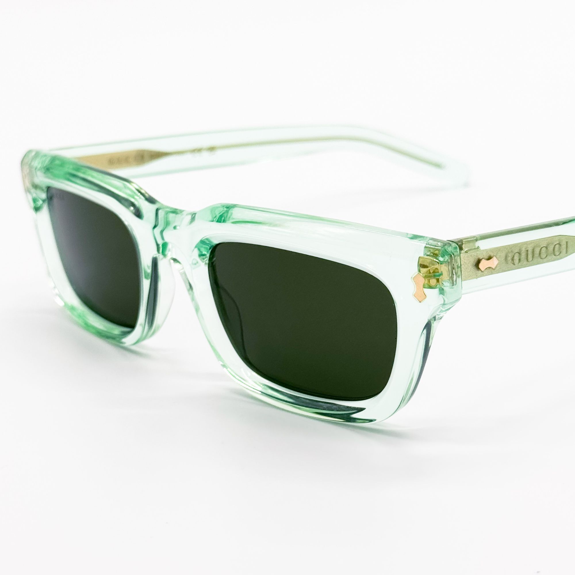 Gucci NEW GG1524S 004 GUCCI UNISEX GREEN SUNGLASSES GUCCI Size ONE SIZE - 6 Thumbnail