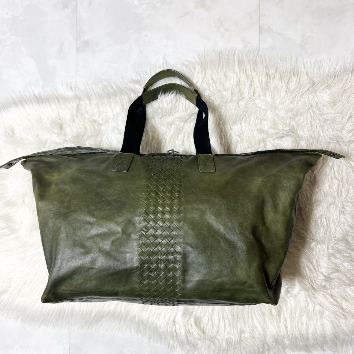 Bottega Veneta Auth Bottega Veneta Runway Intrecciato Leather Boston Bag Size ONE SIZE - 13 Thumbnail