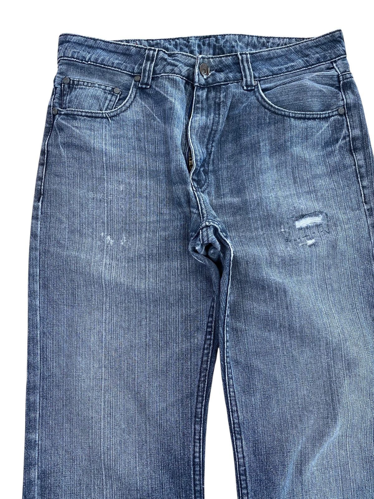 Other Japanese Brand Faded Wash Style Loose Jeans Size US 33 - 2 Thumbnail