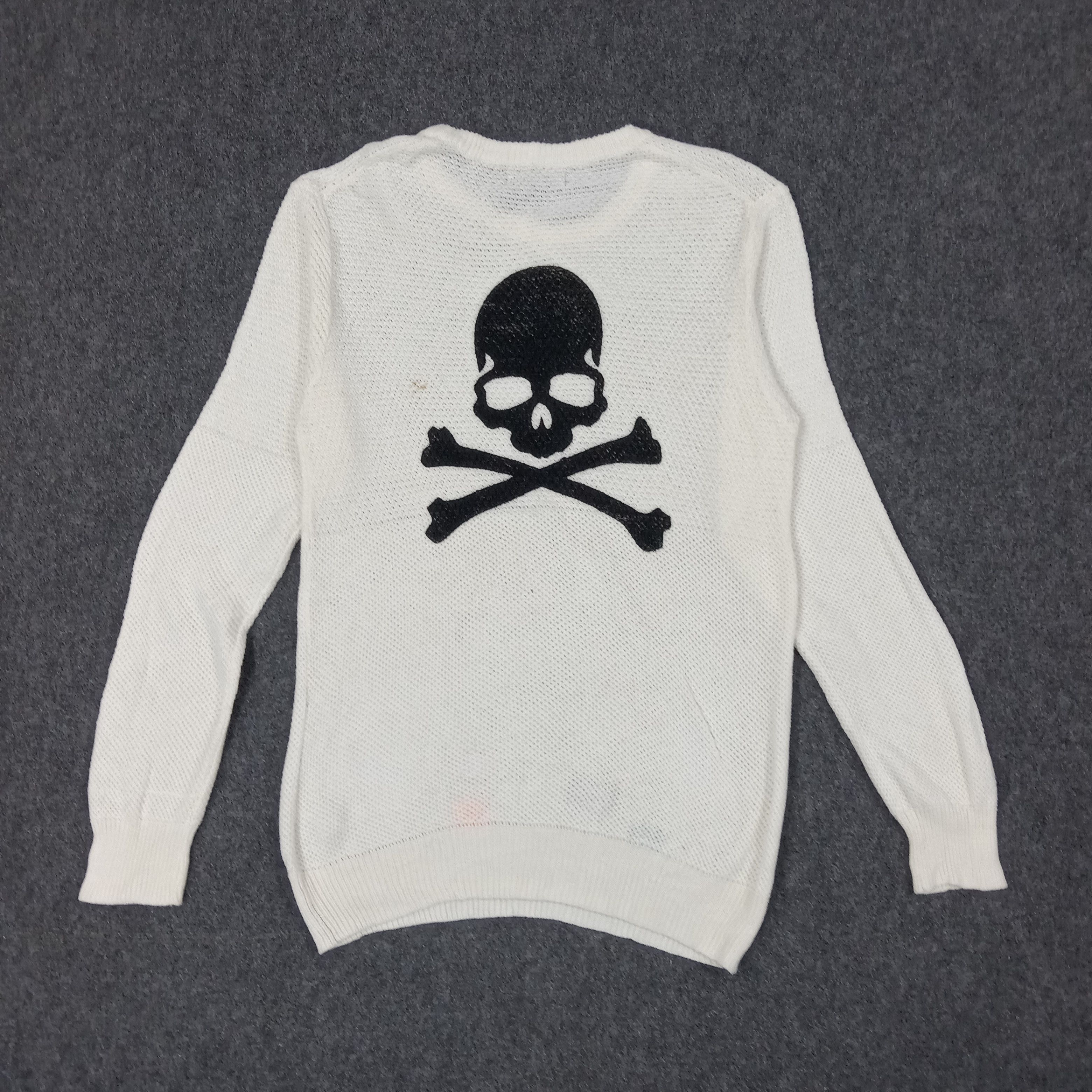 If Six Was Nine × Japanese Brand × Vintage PHOSQUIA Skull Japanese Punk Custom Logo Knitwear C229N5 Size US S / EU 44-46 / 1 - 1 Thumbnail
