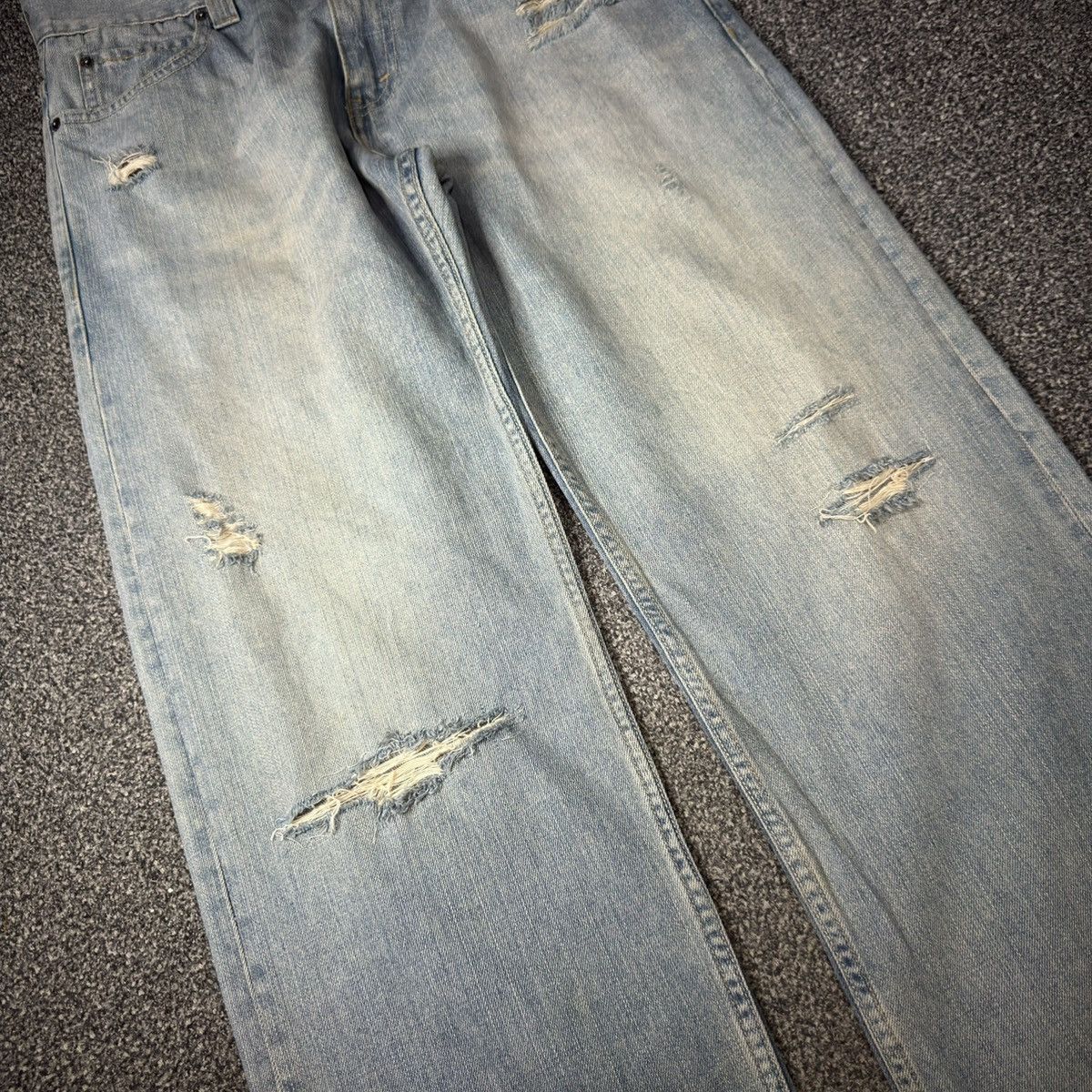 Levi's Levis 549 Baggy Destroyed Low Loose Denim Balenciaga Style Size US 34 / EU 50 - 4 Thumbnail