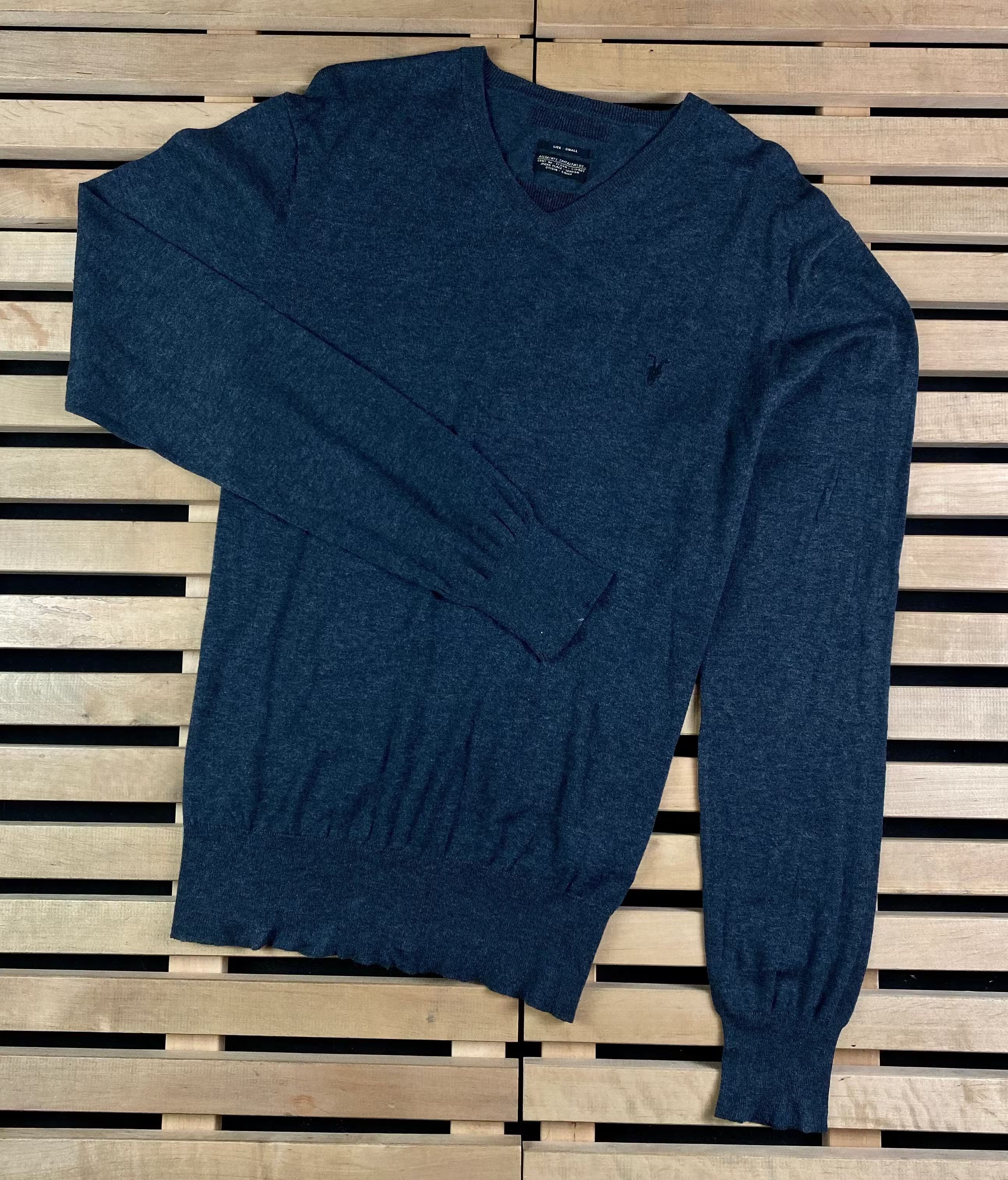 Allsaints Mens Jumper V Neck Allsaints Size S Size US S / EU 44-46 / 1 - 1 Thumbnail