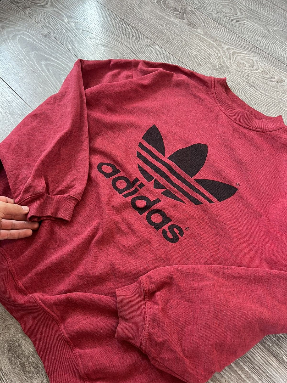 Adidas ‼️Vintage Rare Adidas Oversize Big Logo Crewneck Sweatshirt‼️ Size US L / EU 52-54 / 3 - 15 Thumbnail