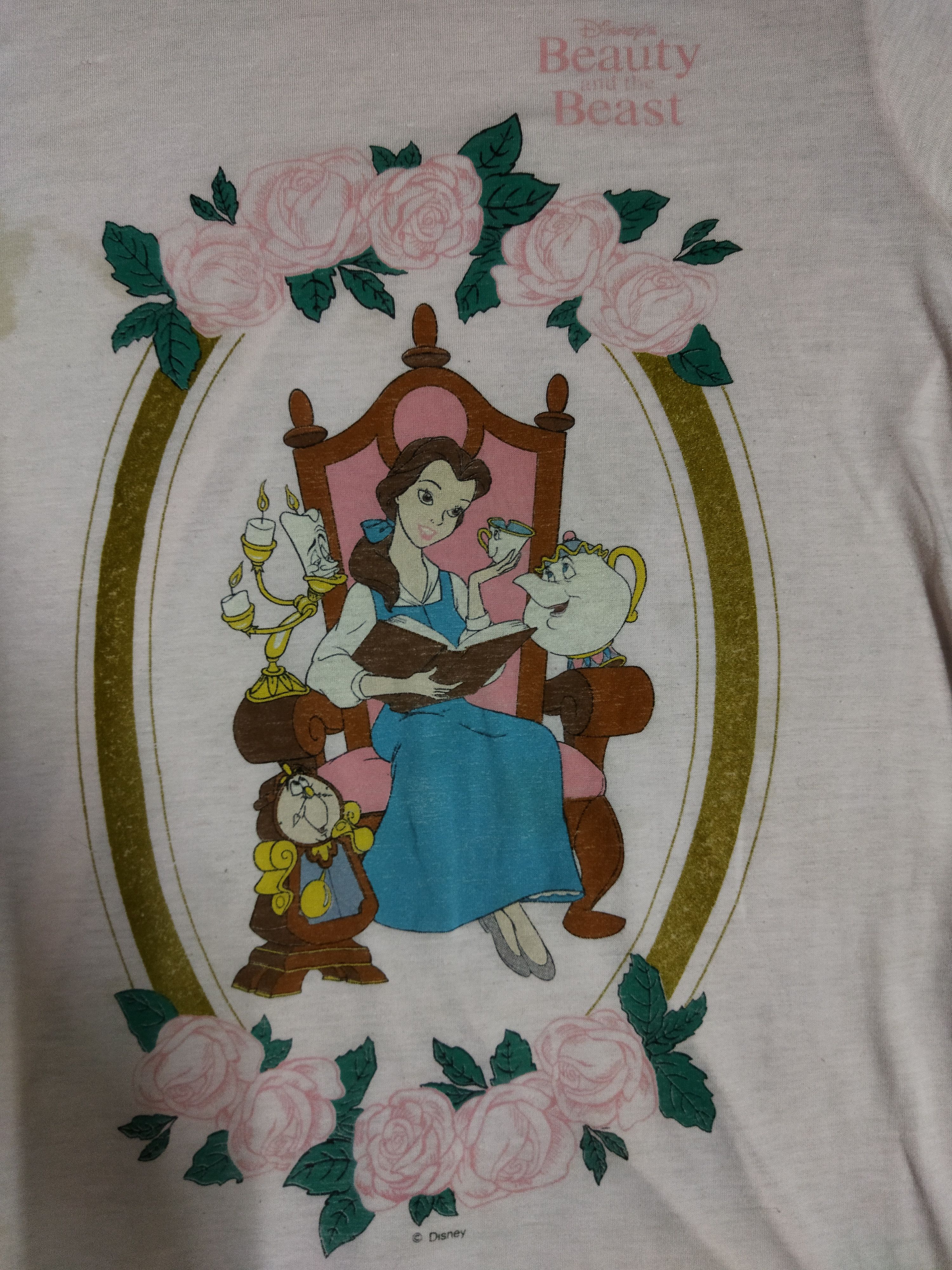 Disney Rare Vintage Disney Beauty And The Beast Tee Size US M / EU 48-50 / 2 - 2 Thumbnail
