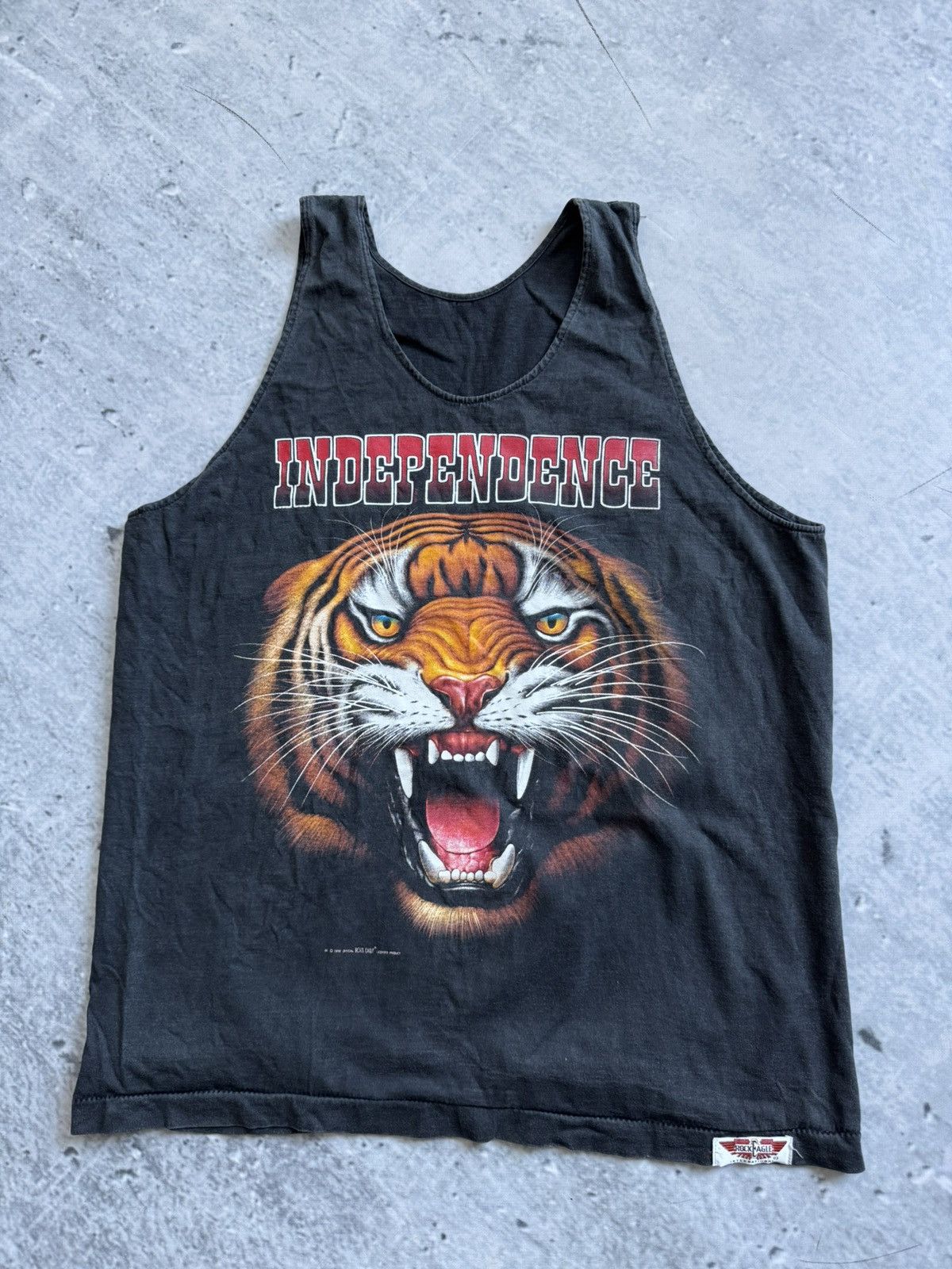 Band Tees × Vintage Vintage 1998 Rock Eagle big logo like a 3D style tank top Size US L / EU 52-54 / 3 - 1 Thumbnail
