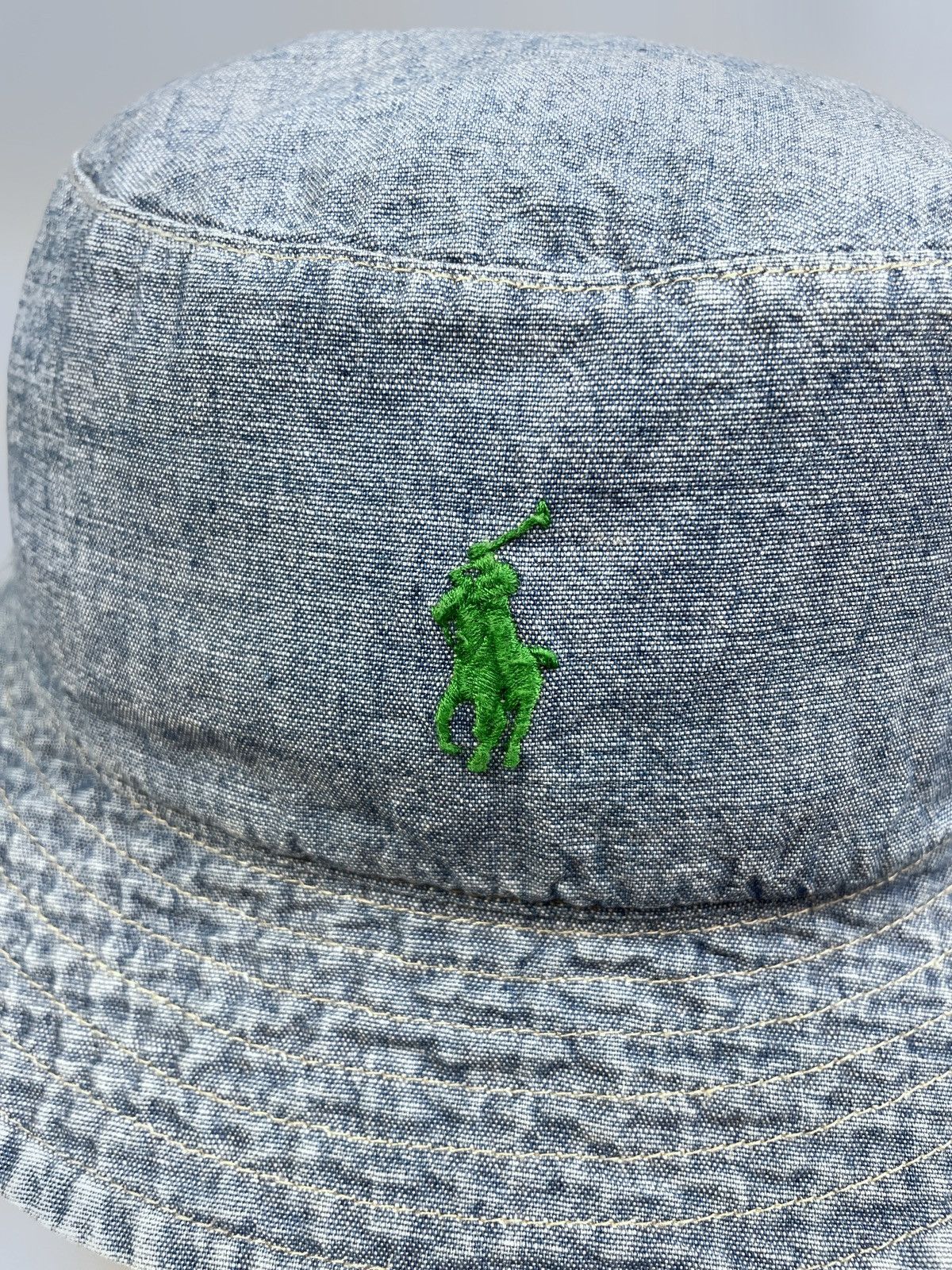 Polo Ralph Lauren Polo Ralph Lauren Double Side Floral & Denim Bucket Hat OS Size ONE SIZE - 10 Thumbnail
