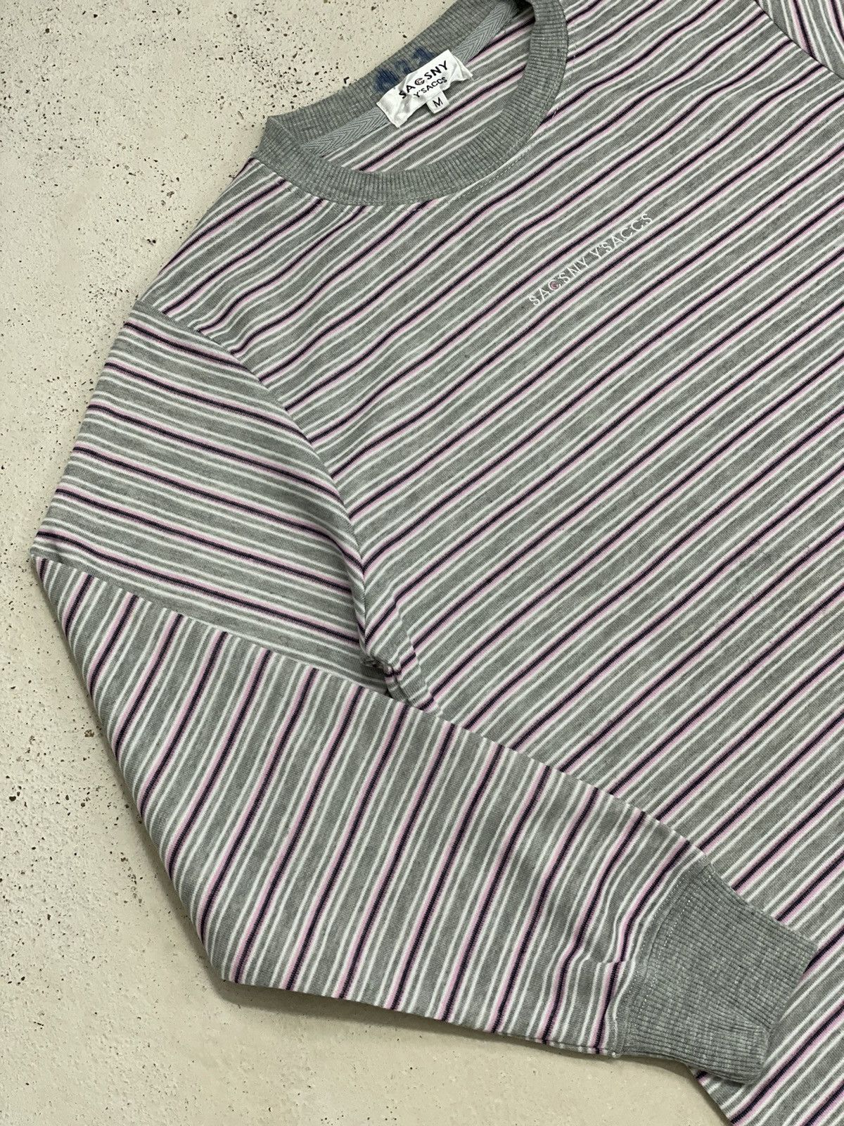 Designer Y’saccs Sacsny Yohji Yamamoto Stripe Colorway Sweatshirt Size US M / EU 48-50 / 2 - 3 Thumbnail
