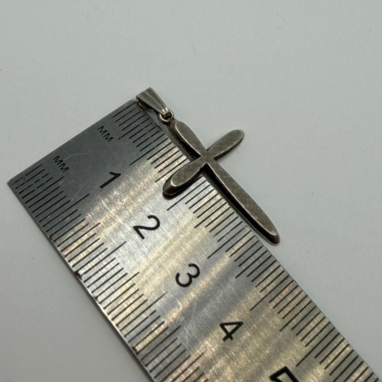 Sterling Silver Vintage German Sterling Silver 925 Cross Pendant Size ONE SIZE - 7 Thumbnail