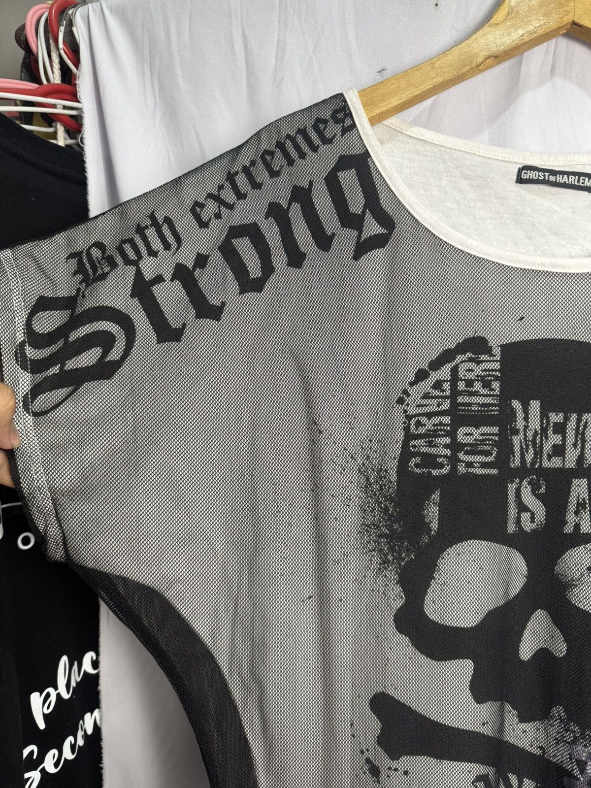Japanese Brand Gothic Punk Skulls Poem Ghost Of Harlem Tees Size US M / EU 48-50 / 2 - 8 Thumbnail