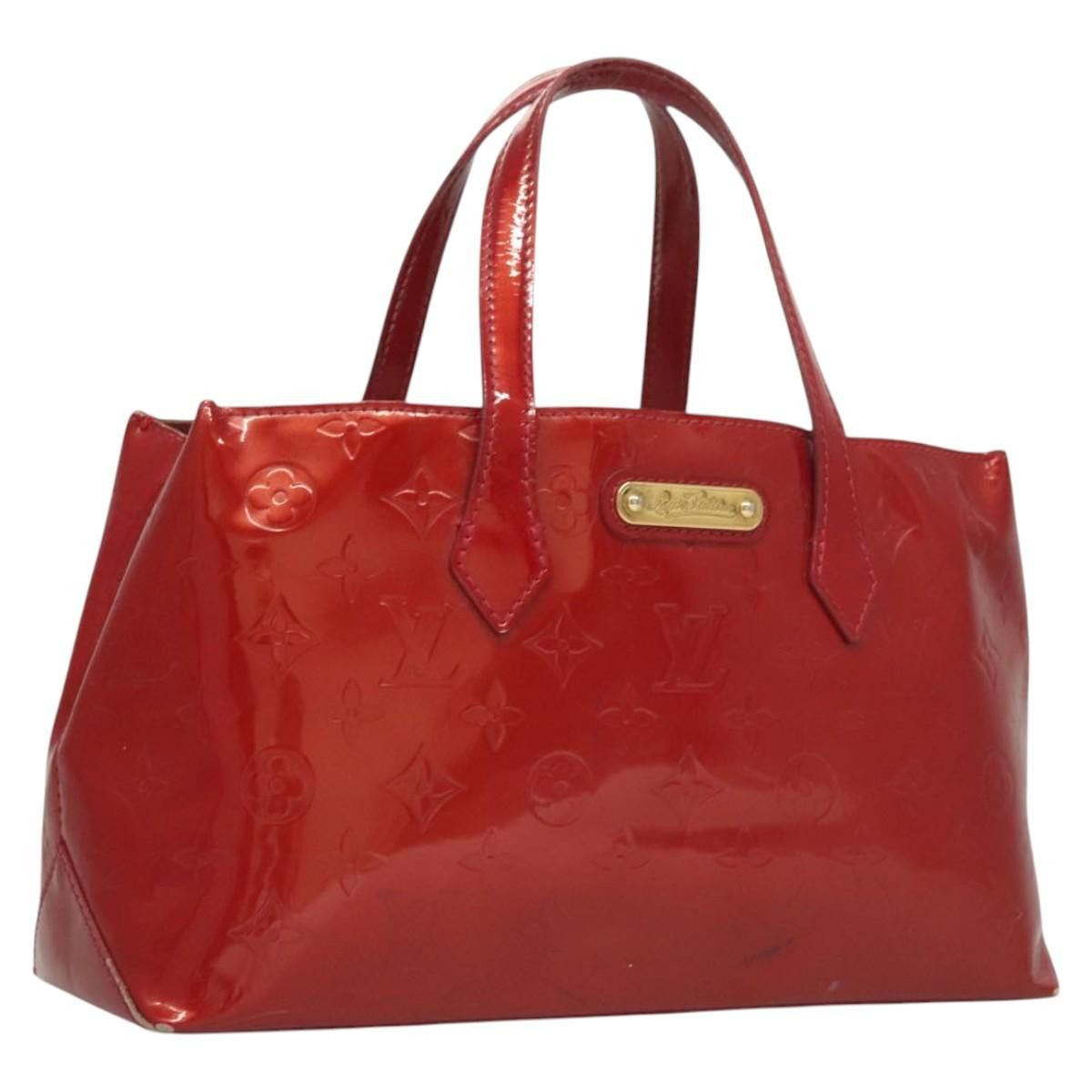 Louis Vuitton LOUIS VUITTON Monogram Vernis Wilshire PM Bag Pomme D'amour Size ONE SIZE - 1 Thumbnail
