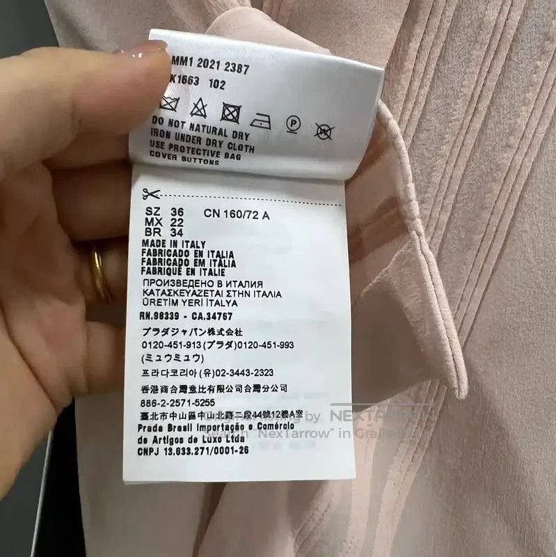 Miu Miu Miu Miu Pink Cotton Short Summer Shirt . Size XXS / US 00 / IT 34 - 4 Thumbnail