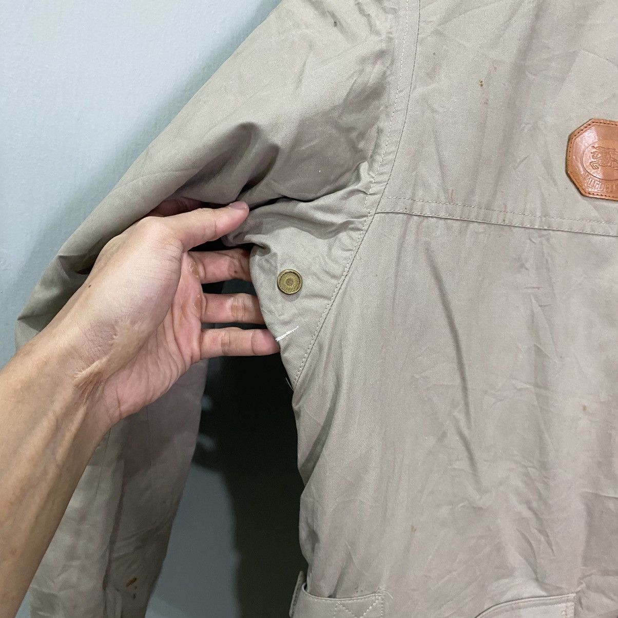 Burberry Vintage Burberry Corduroy Collar Hunting Canvas Field Jacket Size US L / EU 52-54 / 3 - 7 Thumbnail
