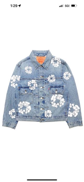 DENIM TEARS TYPE - 2 ALL OVER WREATH LIGHT WASH | Grailed