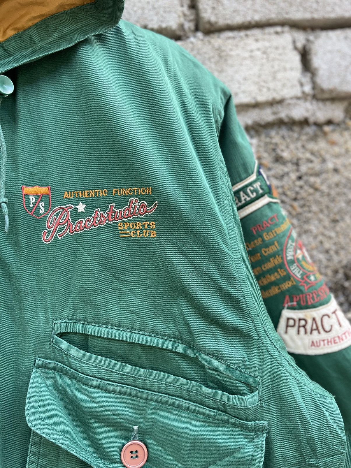 Vintage VINTAGE PRACT STUDIO HOODED JACKET Size US L / EU 52-54 / 3 - 5 Thumbnail