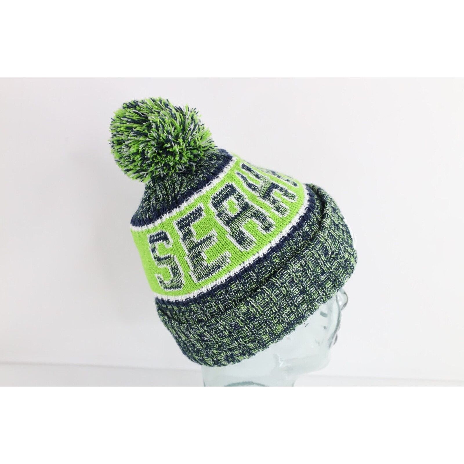 New Era New Era Seattle Seahawks Football Knit Pom Winter Beanie Size ONE SIZE - 5 Thumbnail