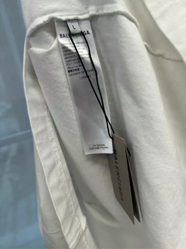 Balenciaga Balenciaga White Sunset Tower Short Sleeve Size US L / EU 52-54 / 3 - 5 Thumbnail