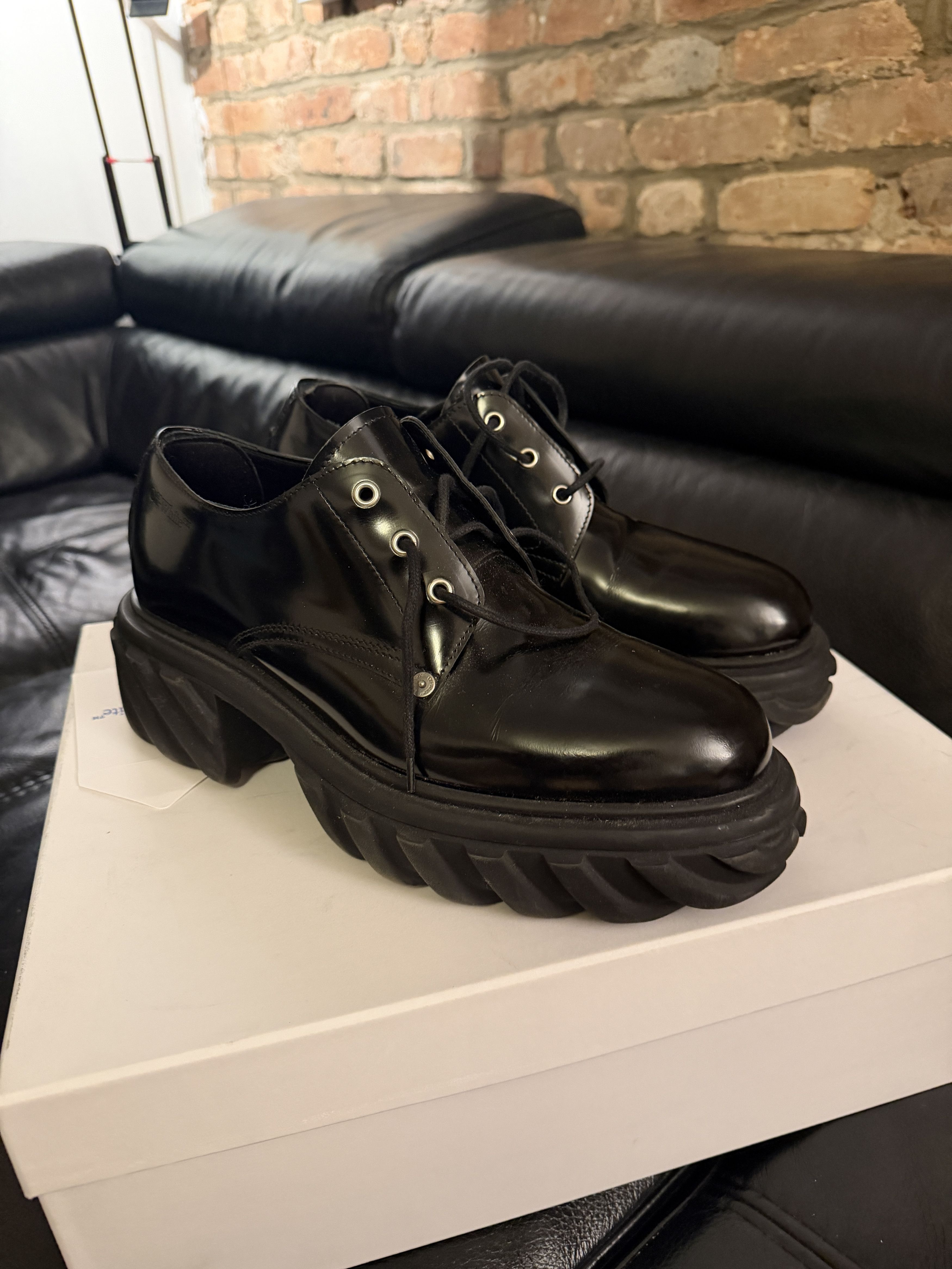 Off-White Off-White Exploration Derby Patent Leather Size US 11.5 / EU 44-45 - 3 Thumbnail