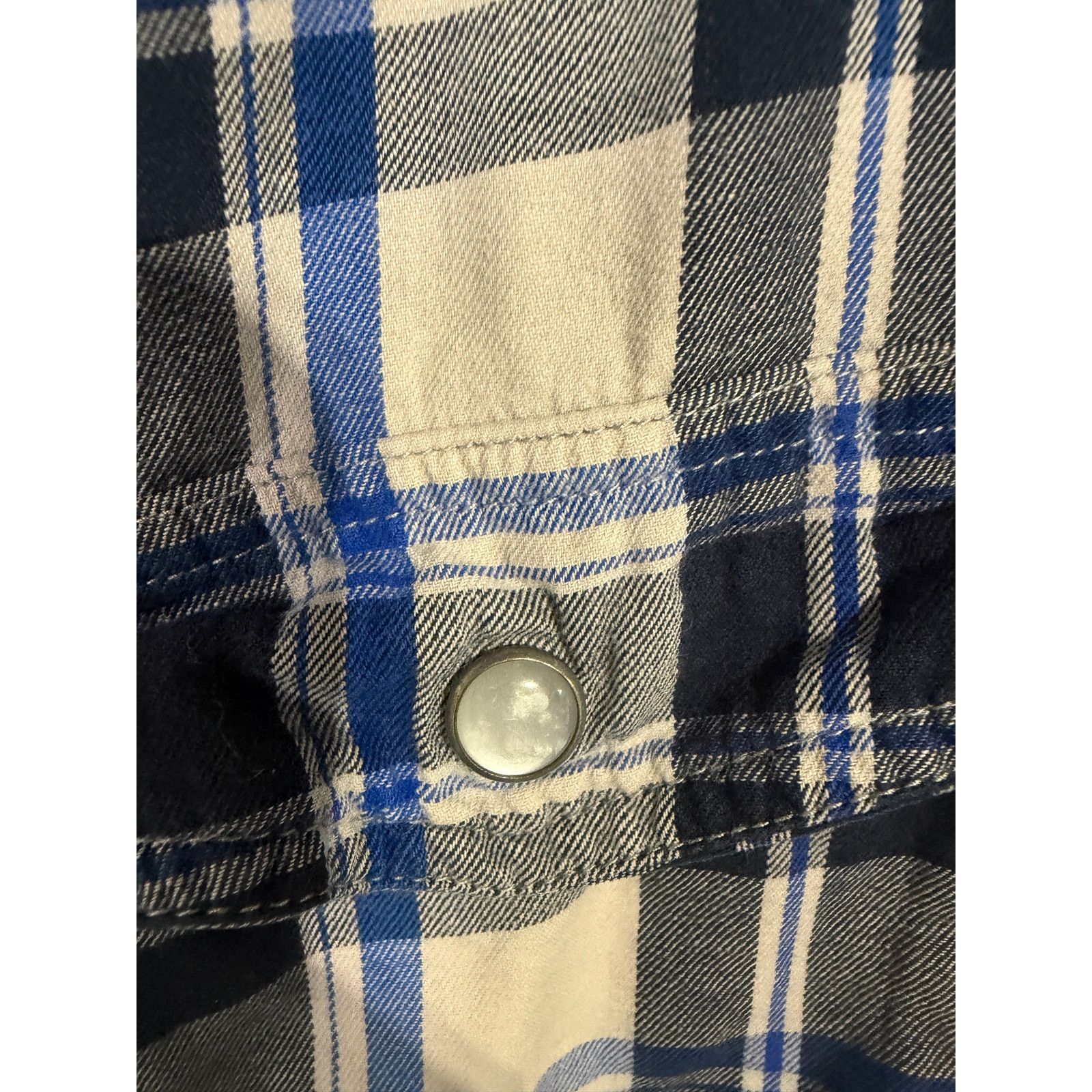 Under Armour Under Armour MEDIUM Loose Fit Blue Plaid Button Down Shirt Size US M / EU 48-50 / 2 - 4 Thumbnail