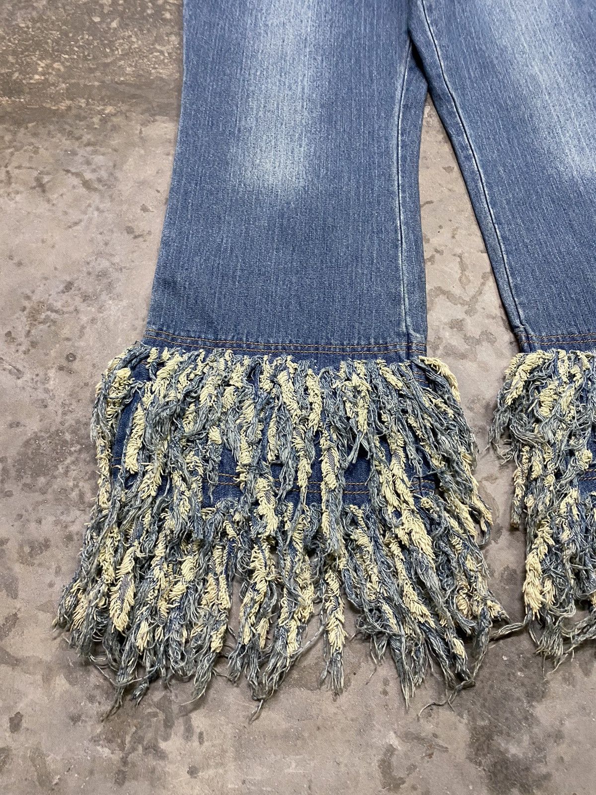 Beauty Beast × Japanese Brand Rare Flare Vintage 80s Hippie Style Baggy Jeans Size US 32 / EU 48 - 3 Thumbnail
